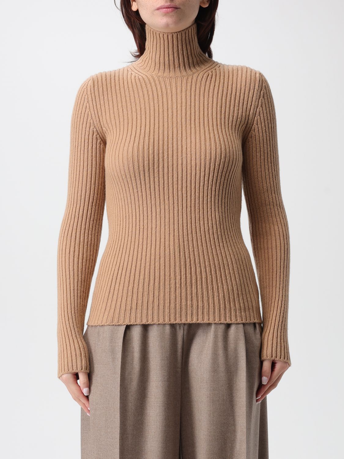 Max Mara Max Mara Sweater Woman Camel Size S / US 4 / IT 40 - 1 Thumbnail