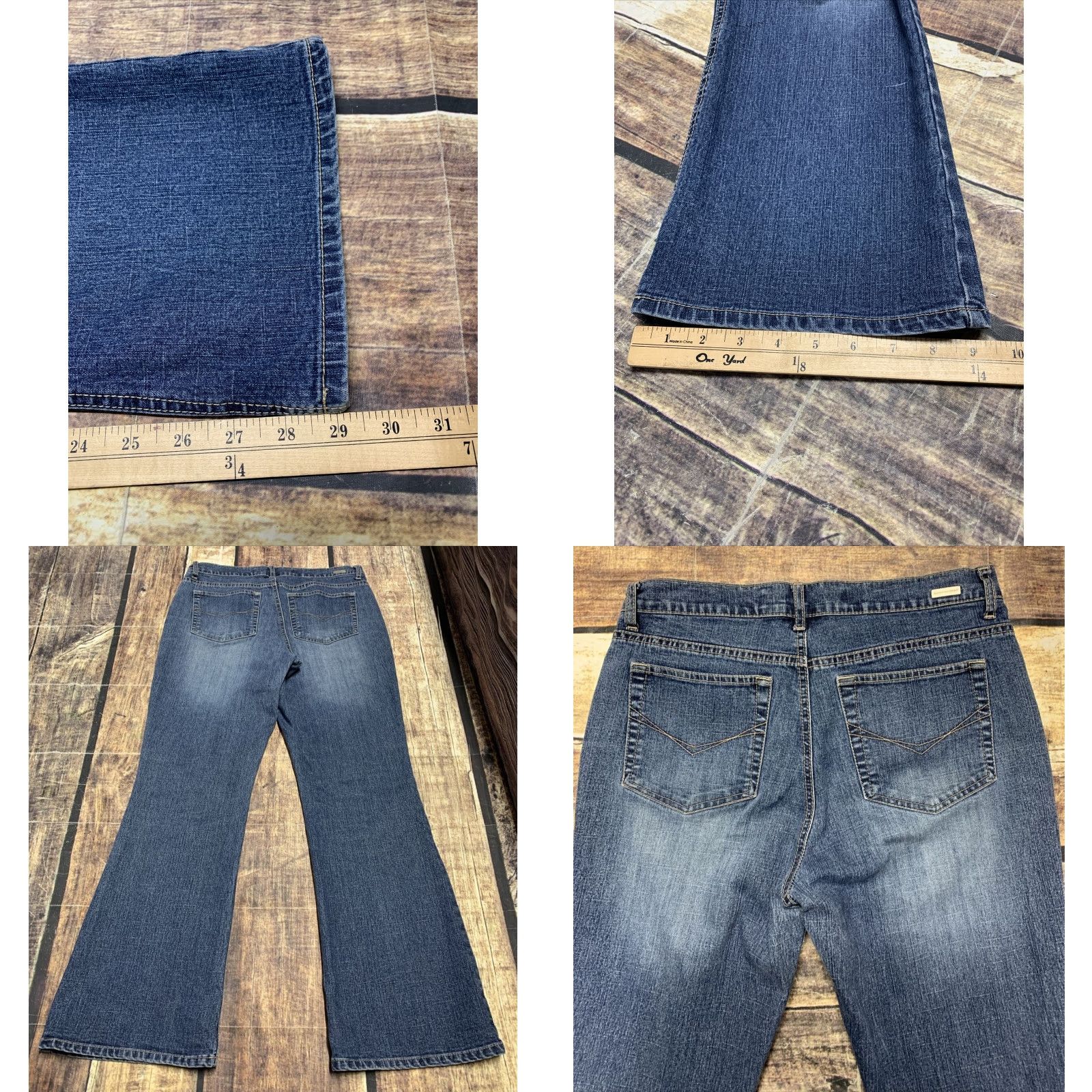 Gloria Vanderbilt Gloria Vanderbilt Womens Jeans Size 10 Short Corto Court Stretch 32 x 30 Blue Denim Straight Pants Womens Size 32" / US 10 / IT 46 - 8 Thumbnail