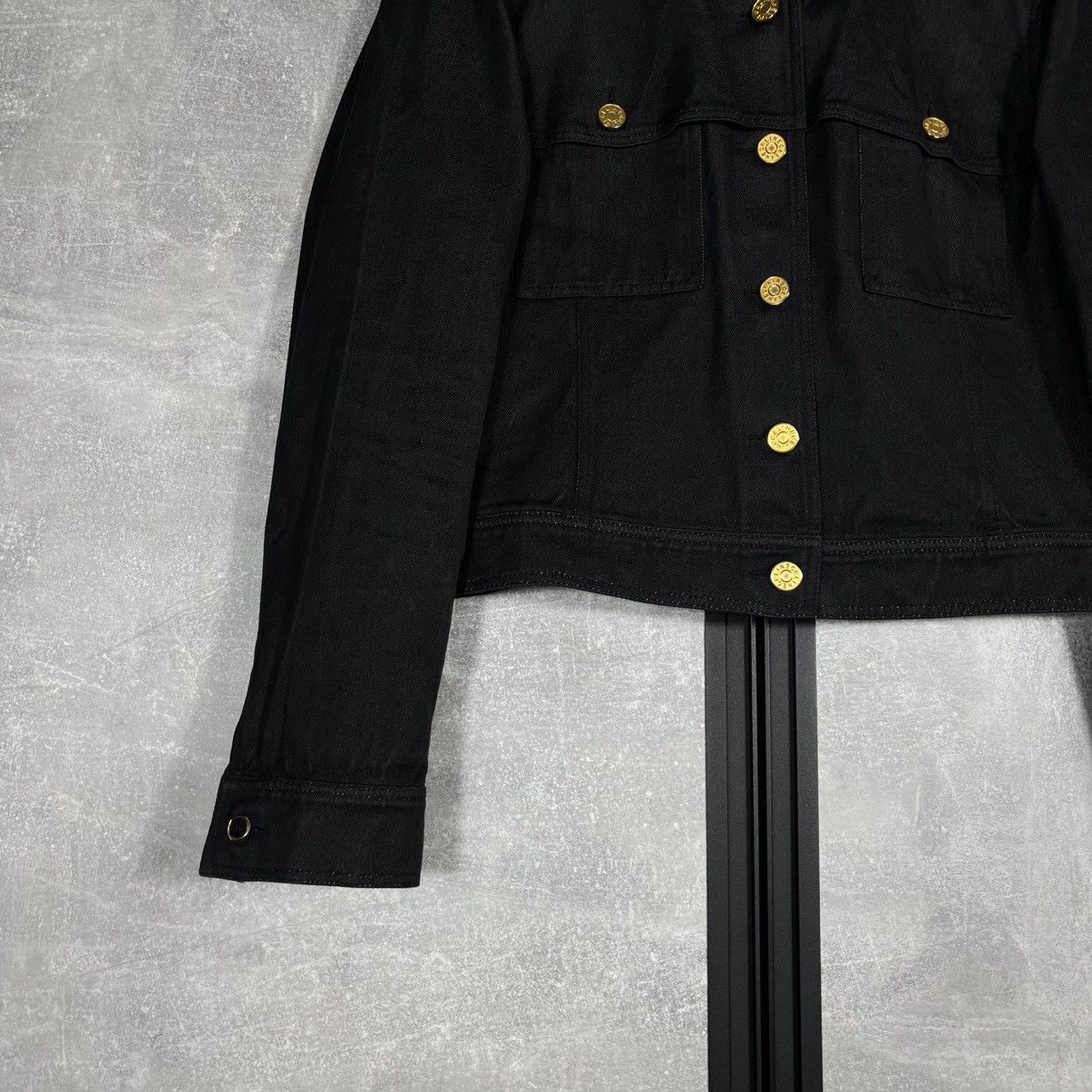 Celine CELINE PARIS PHOEBE PHILO SILK COTTON DENIM TRUCKER JACKET Size US S / EU 44-46 / 1 - 5 Thumbnail