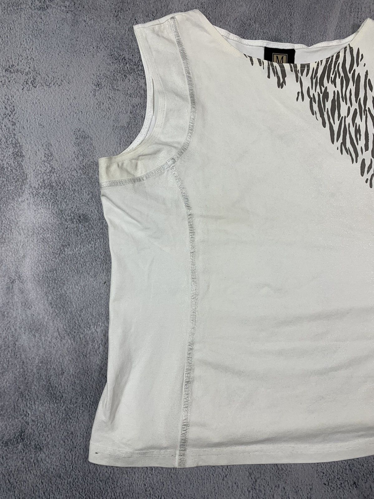 Japanese Brand × Vintage Vintage Y2K Japanese style singled tank top avant garde M Size M / US 6-8 / IT 42-44 - 2 Thumbnail