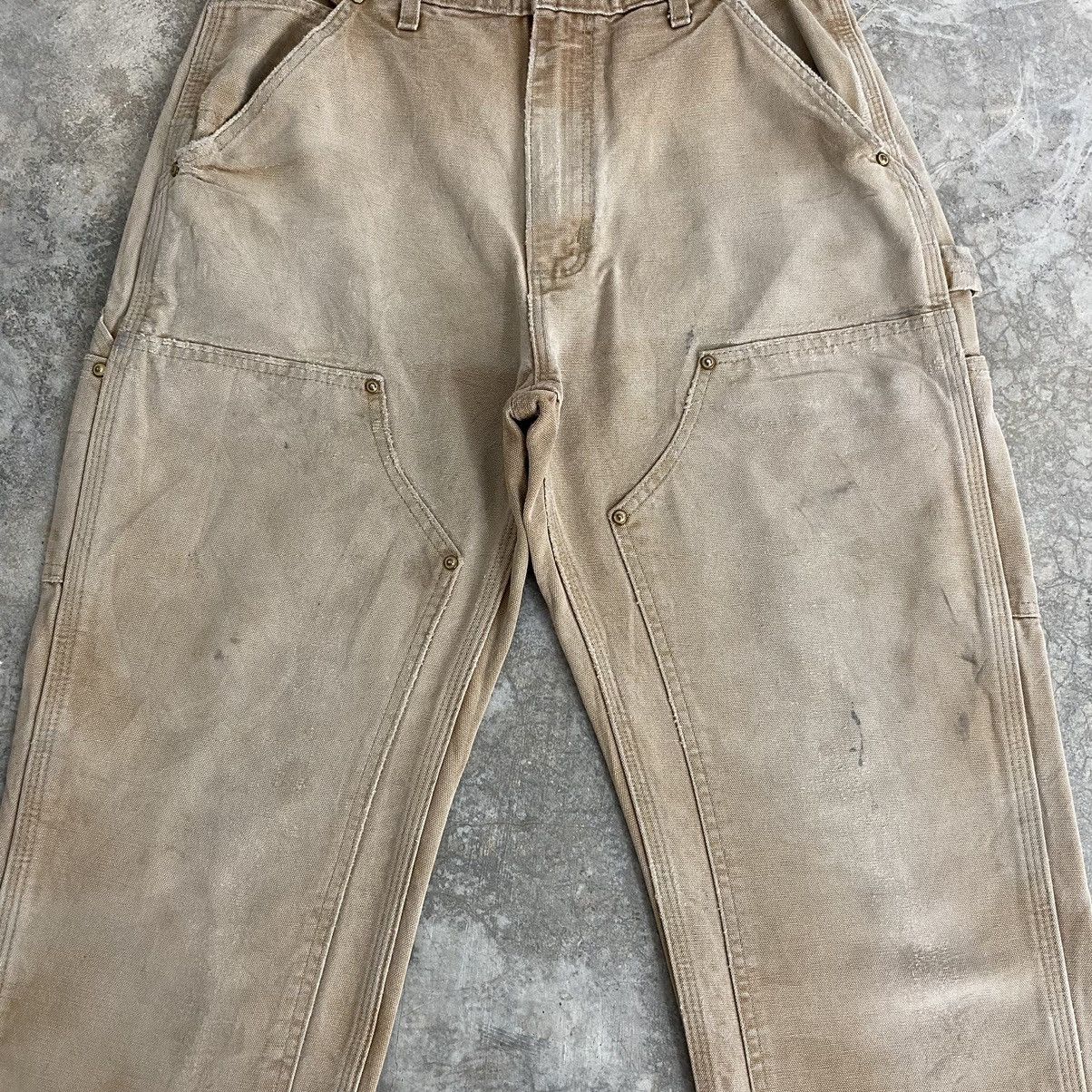 Carhartt Vintage Carhartt Double Knee Faded Tan Carpenter Pants Size US 29 - 9 Thumbnail