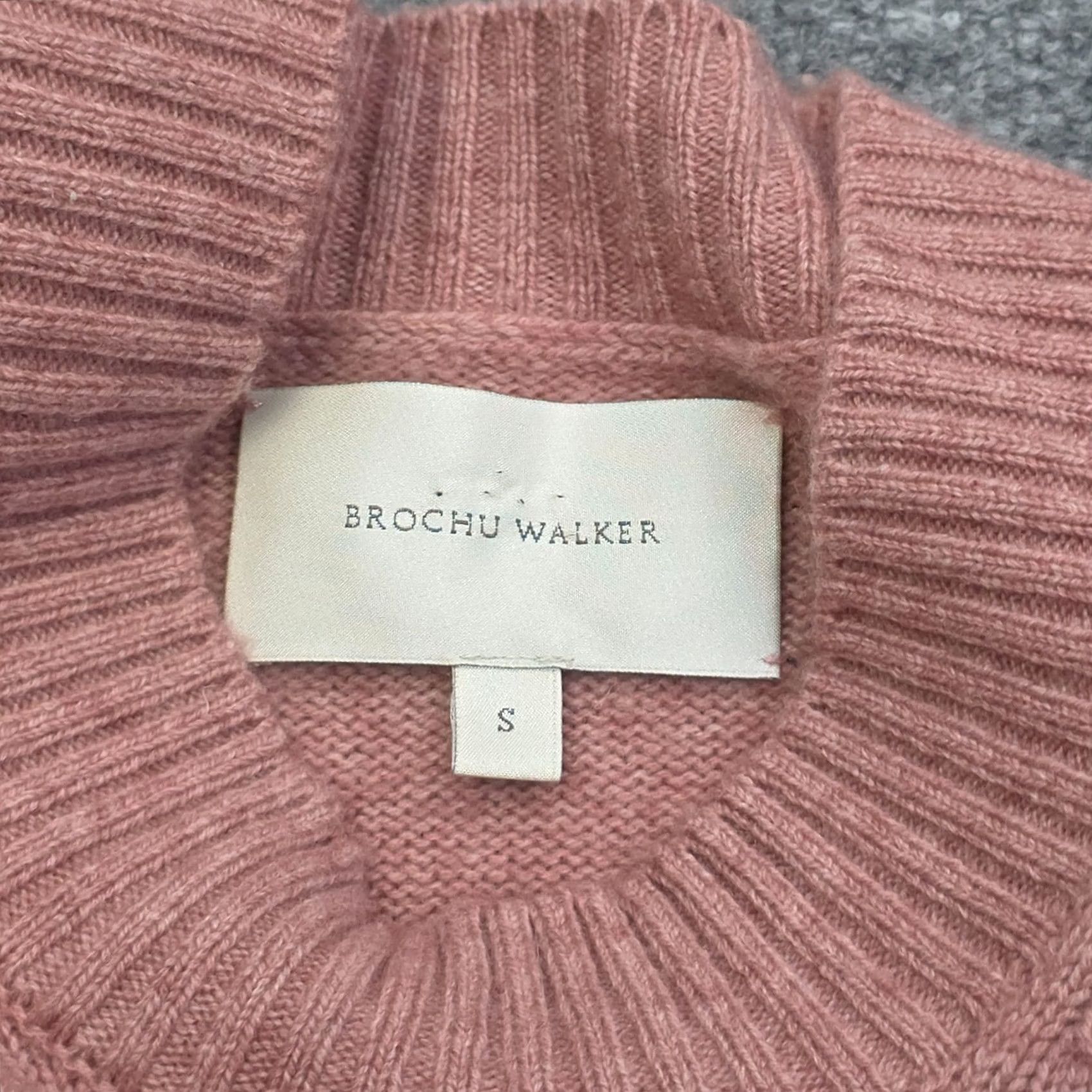 Brochu Walker Brochu Walker Nye Vest Sweater Women's Small Wool Cashmere Pink White Layered Size S / US 4 / IT 40 - 4 Thumbnail