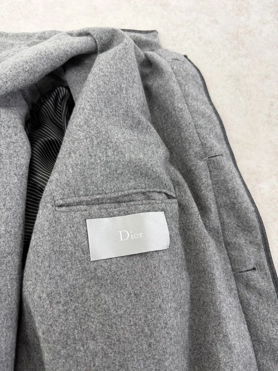 Dior 2010s Dior Black Calf Leather & Cashmere Premium Jacket by Kris Van Assche Size US L / EU 52-54 / 3 - 10 Thumbnail