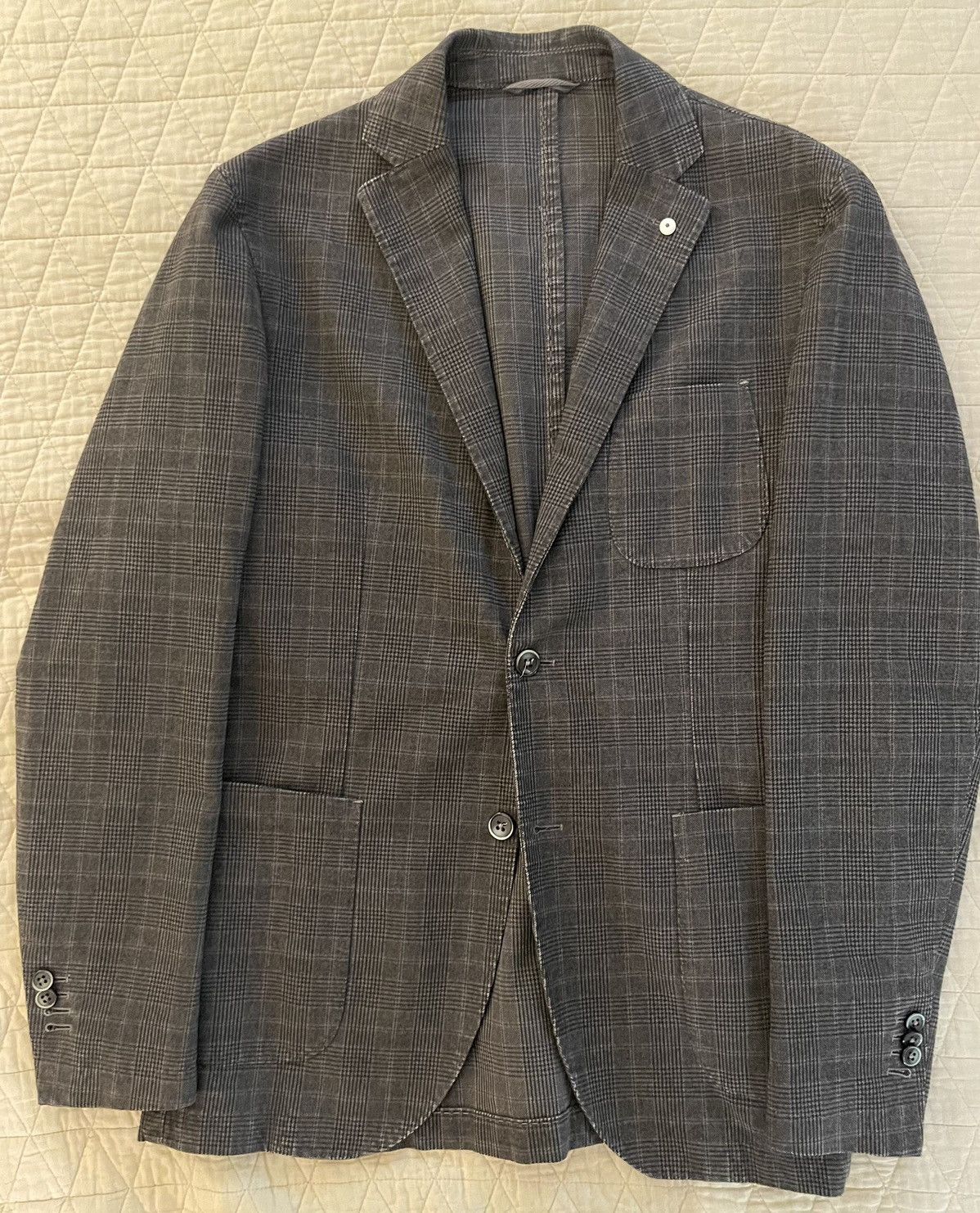 L.B.M. 1911 Prince of Wales Check Patch Pocket Jacket Size 40L - 1 Thumbnail