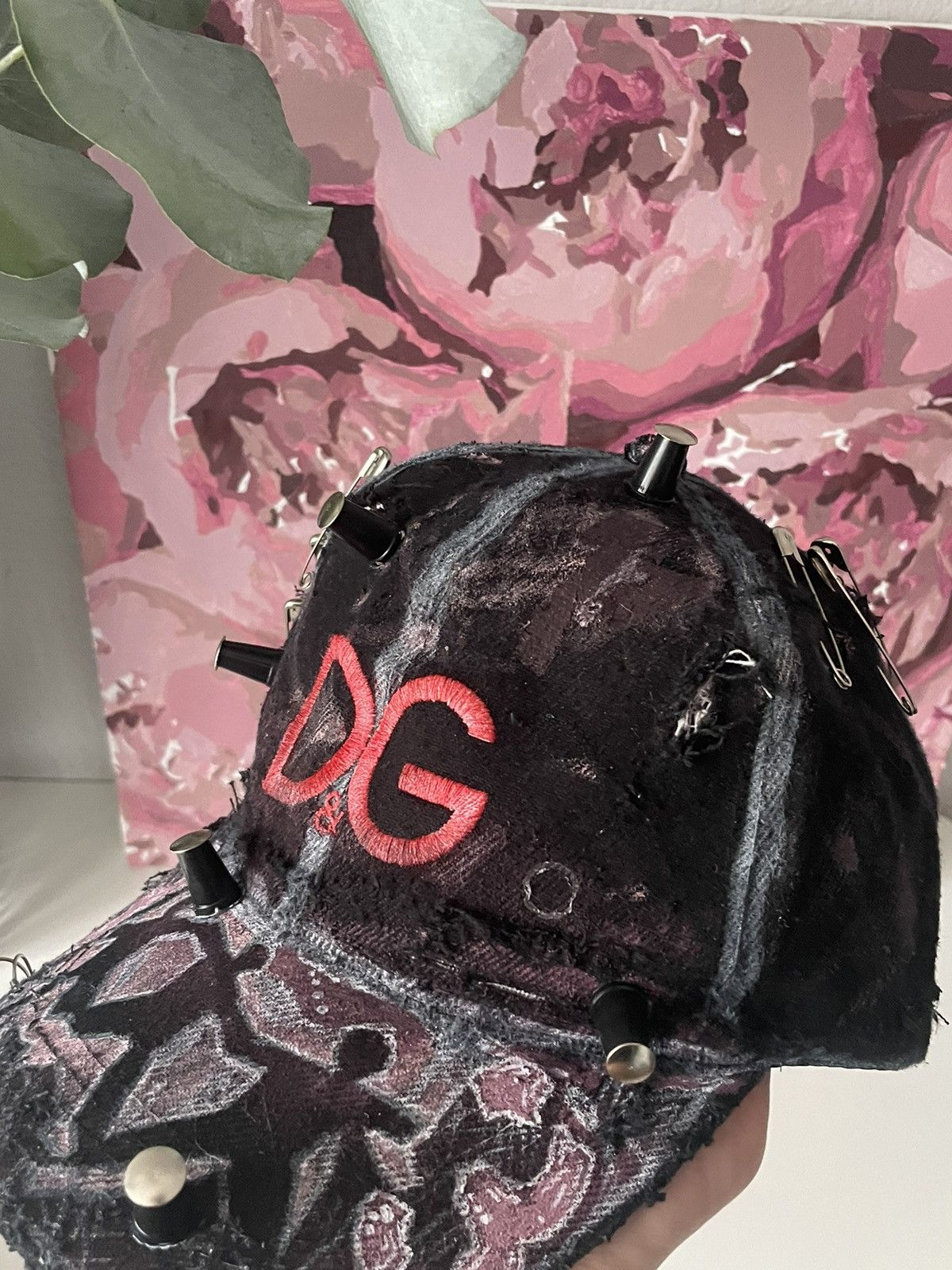Other Avant Garde D&G Cap Custom Pin 90’s VTG Distressed Fade Pink Size ONE SIZE - 7 Thumbnail