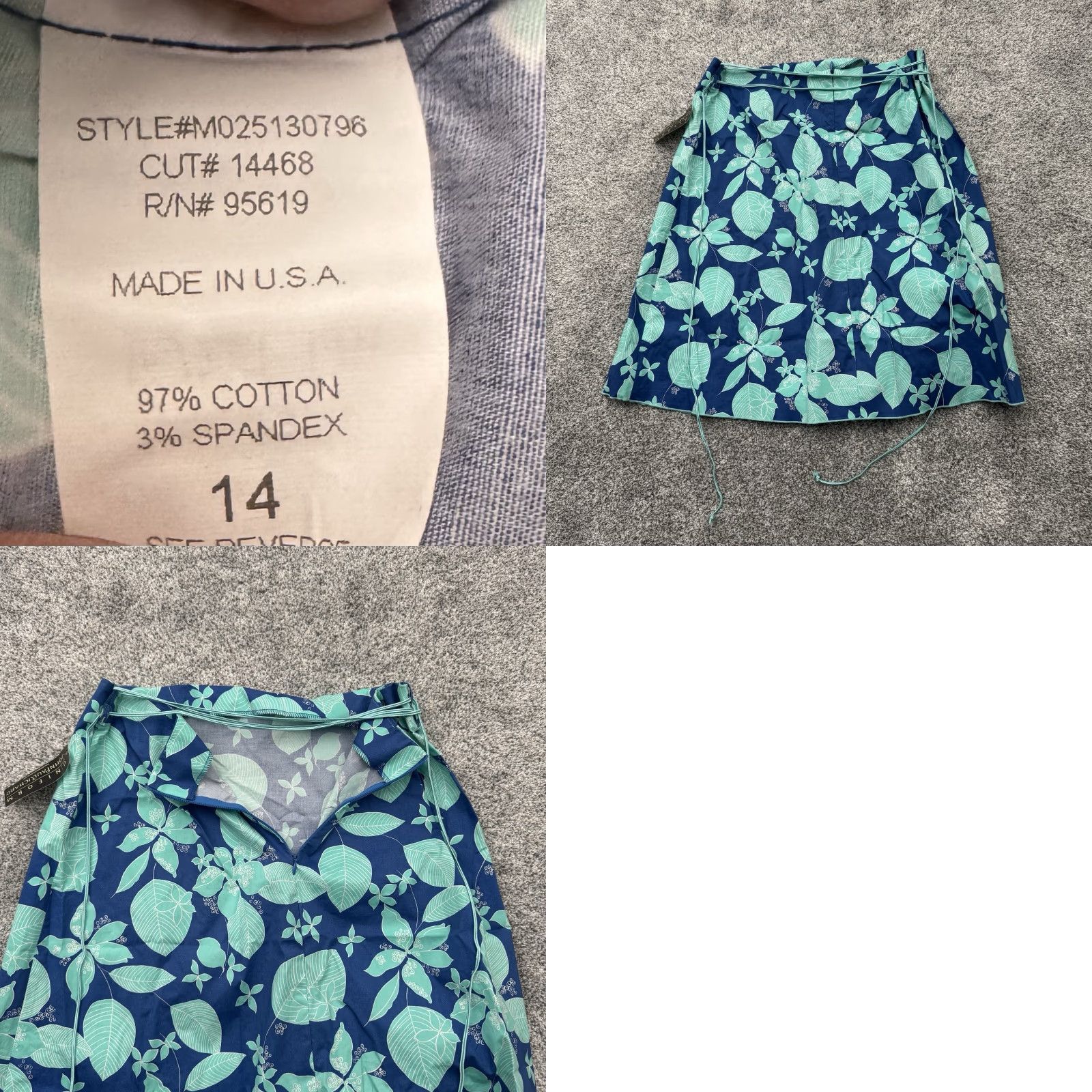 Vintage VINTAGE 90s Skirt Sz 14 Tropical Hawaiian Floral Coastal Beachy Cottagecore USA Size 36" / US 14 / IT 50 - 8 Thumbnail