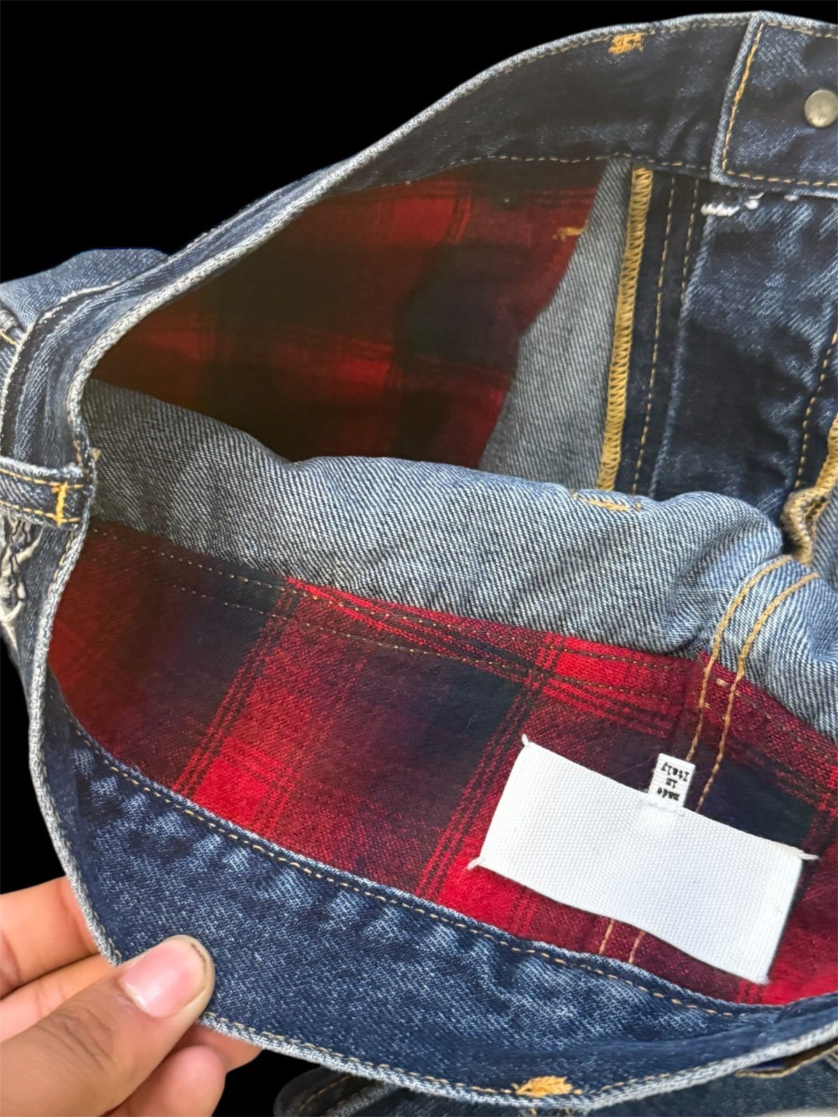 Maison Margiela Maison Margiela Pendleton distressed Selvedge Denim Size US 30 / EU 46 - 3 Thumbnail
