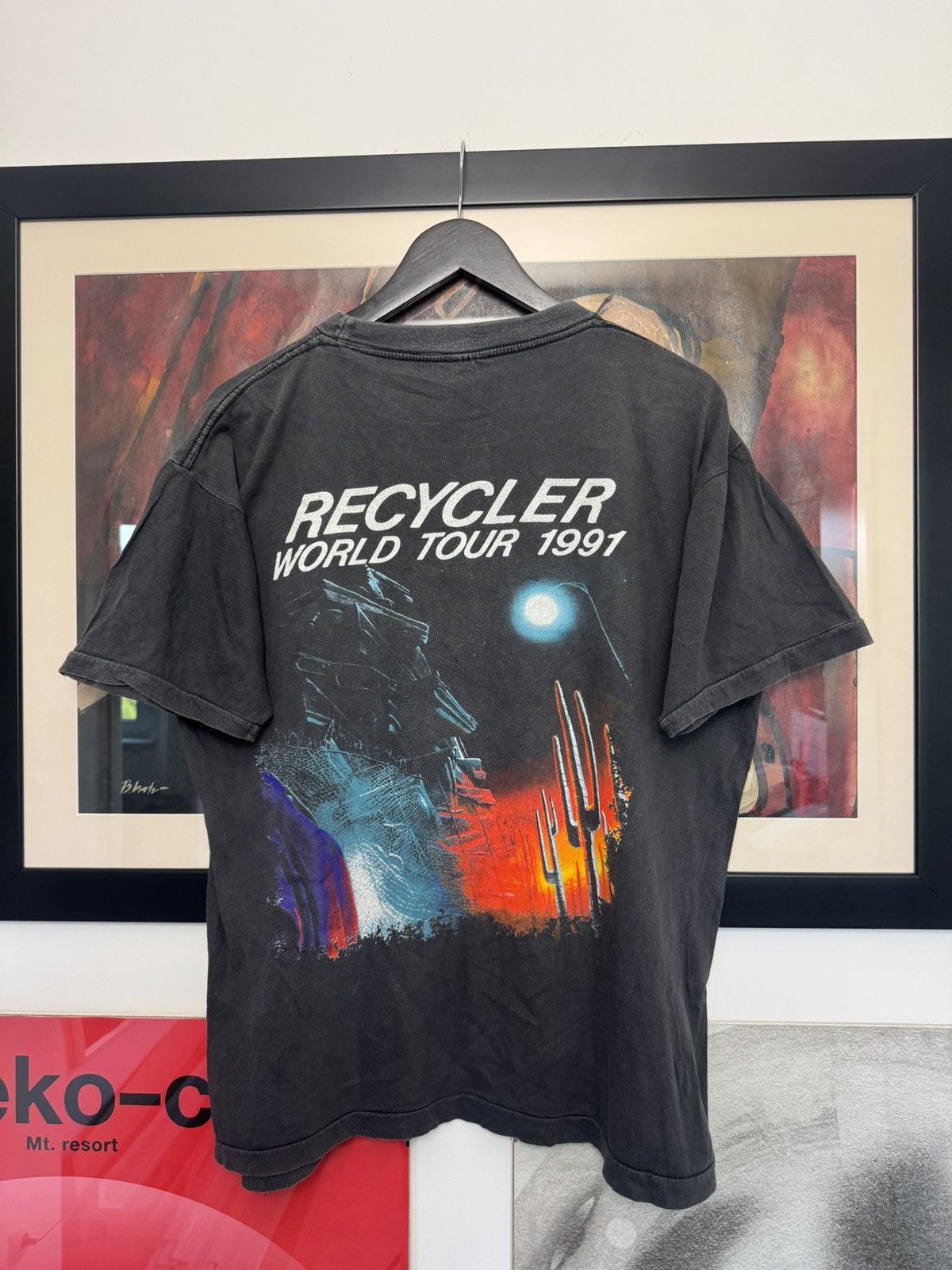 Band Tees Vintage 90s Og 1991 ZZ Top Recycler World Tour Band Rock Tee Size US XL / EU 56 / 4 - 2 Thumbnail