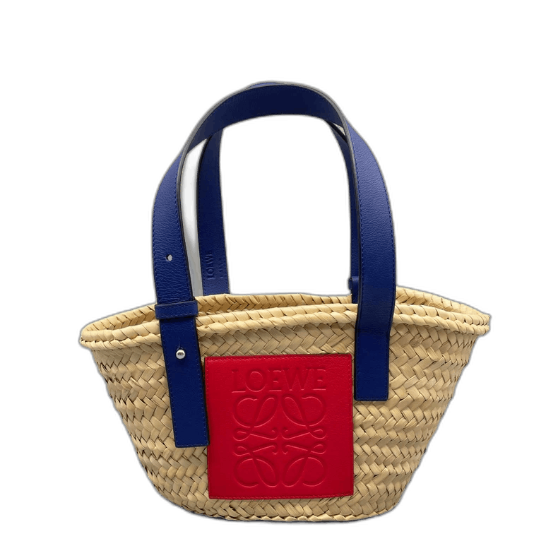 Loewe Loewe Woven Straw Handbag with Colorful Details Size ONE SIZE - 1 Thumbnail