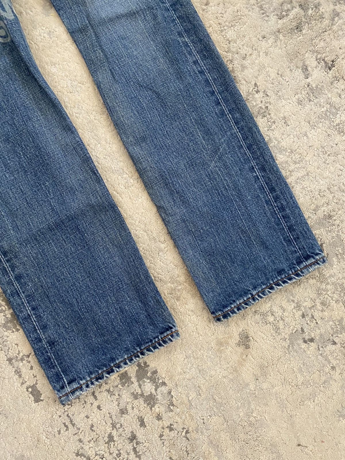 Comme des Garcons Junya Watanabe x Corso Como SS02 Painted Blue Levis Jeans Size US 28 / EU 44 - 6 Thumbnail