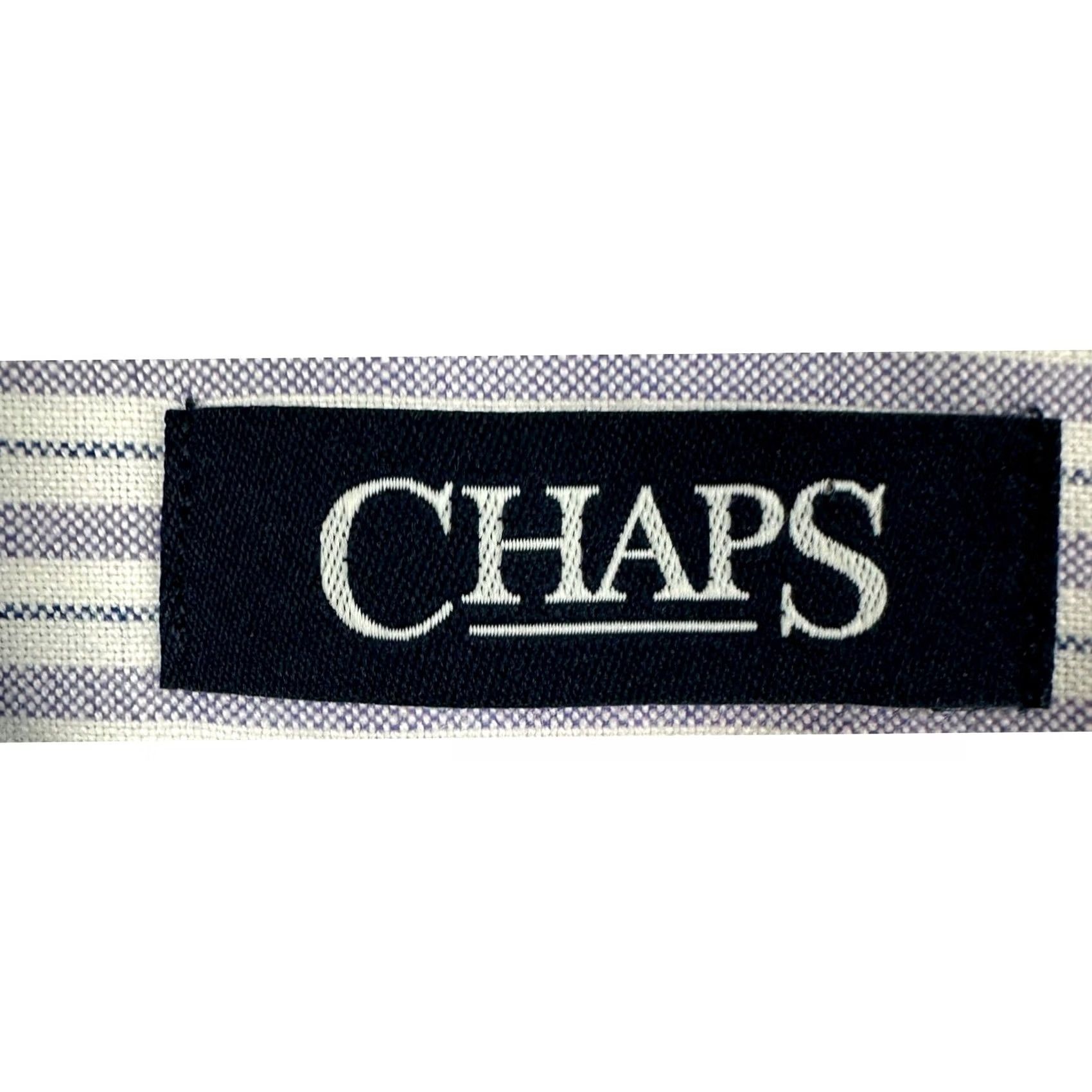 Chaps Chaps Shirt Dress Mens 16-16.5 34-35 White Purple Stripes Classic Fit Oxford NEW Shirt Mens 16-16.5 34-35 White Purple Stripes Classic Fit Oxford NEW Size 42R - 4 Thumbnail
