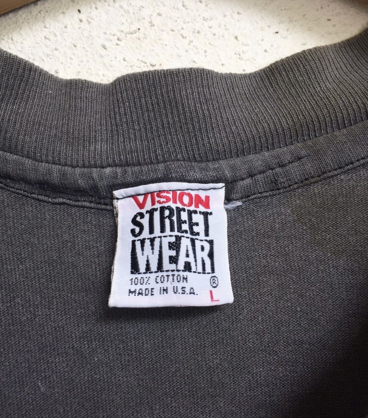 Vintage × Vision Streetwear × Welcome Skateboards Vintage 80s Vision Street Wear Surfboard Skateboard Tshirt Size US L / EU 52-54 / 3 - 3 Thumbnail