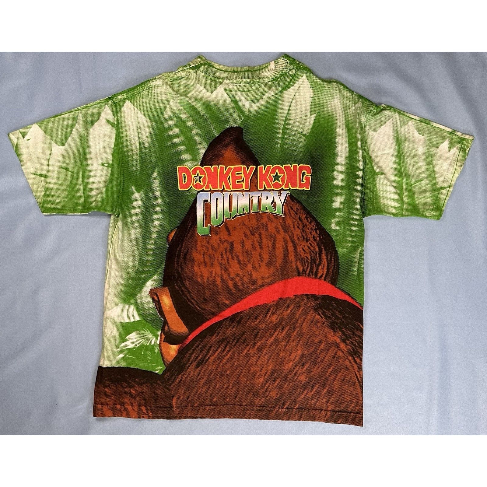 Nintendo Vintage Donkey Kong Country AOP Nintendo SNES Tee Size US XL / EU 56 / 4 - 2 Thumbnail