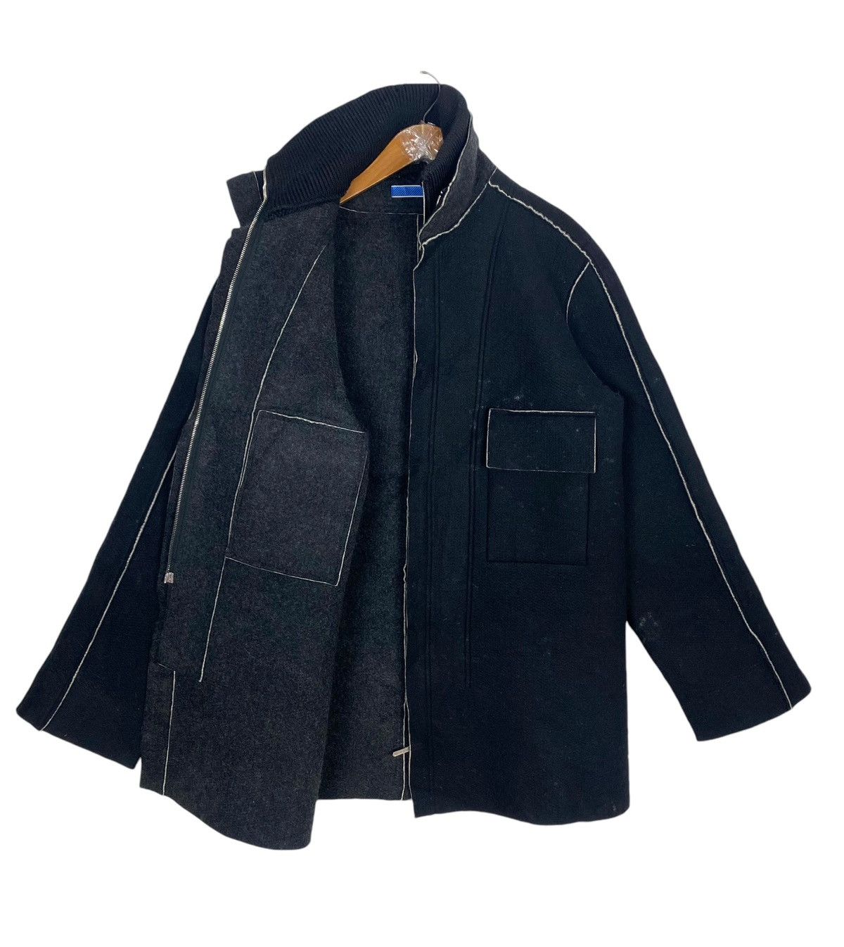 Number (N)ine Vtg 90’s NUMBER (N)INE Wool Coat Blue Tag Made in Japan Size US M / EU 48-50 / 2 - 4 Thumbnail