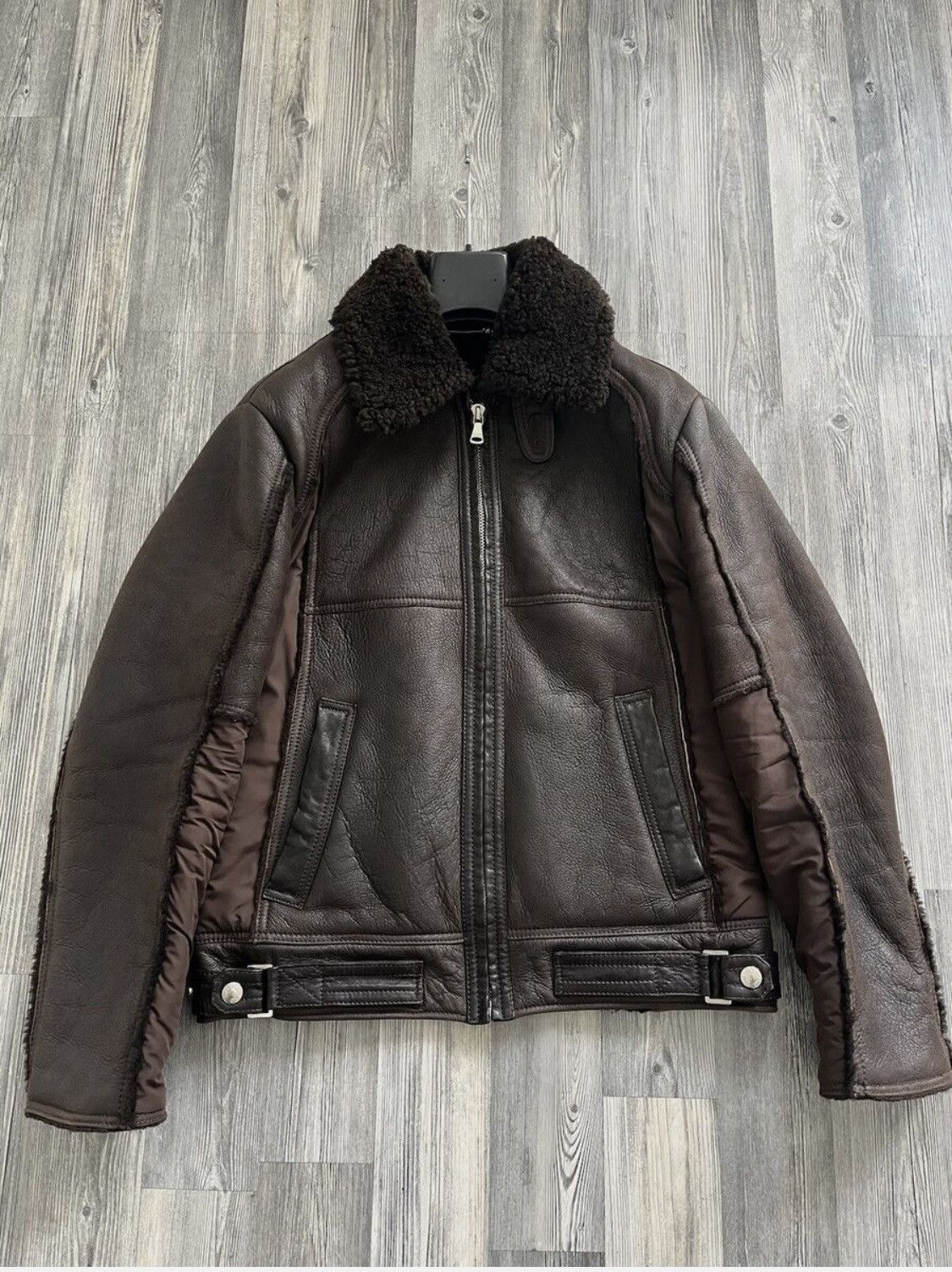 Dolce & Gabbana VINTAGE AVIATOR SHEARLING JACKET Size US M / EU 48-50 / 2 - 1 Thumbnail