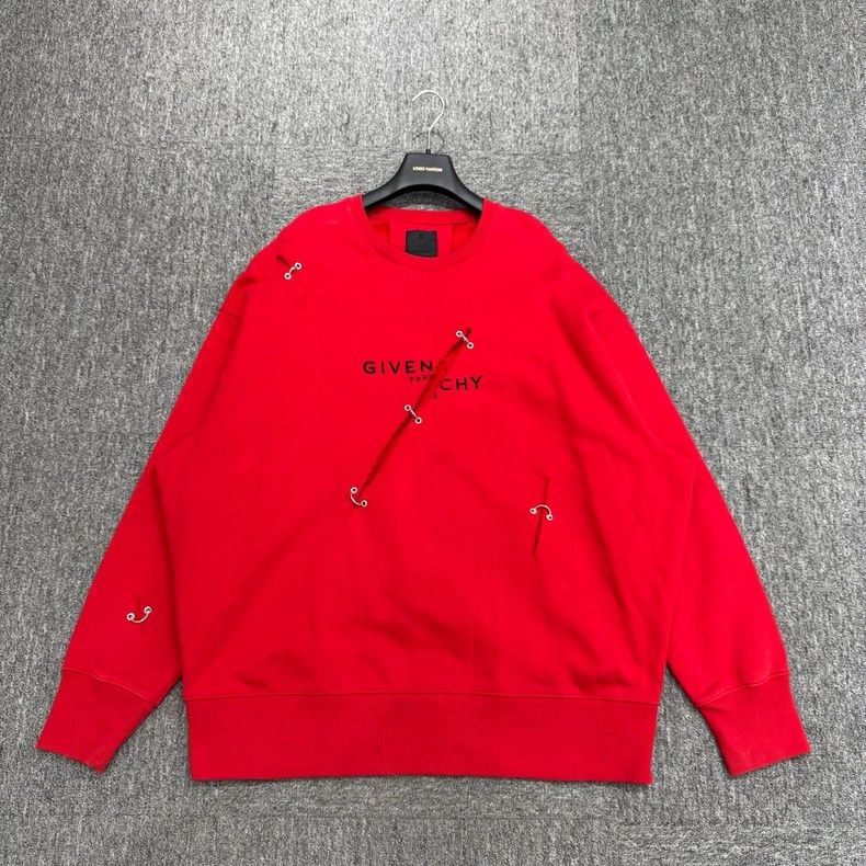 Givenchy Givenchy Distressed iron ring sweater Size US L / EU 52-54 / 3 - 1 Thumbnail