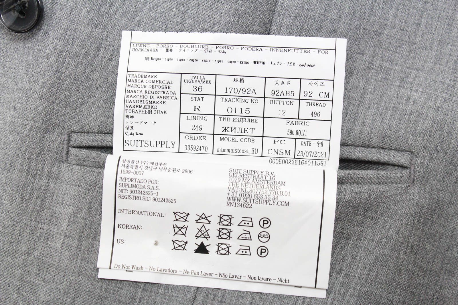 Suitsupply SUITSUPPLY La Spalla Ferrara Suit UK 38S / UK 36 / UK 38 Size 36R - 12 Thumbnail