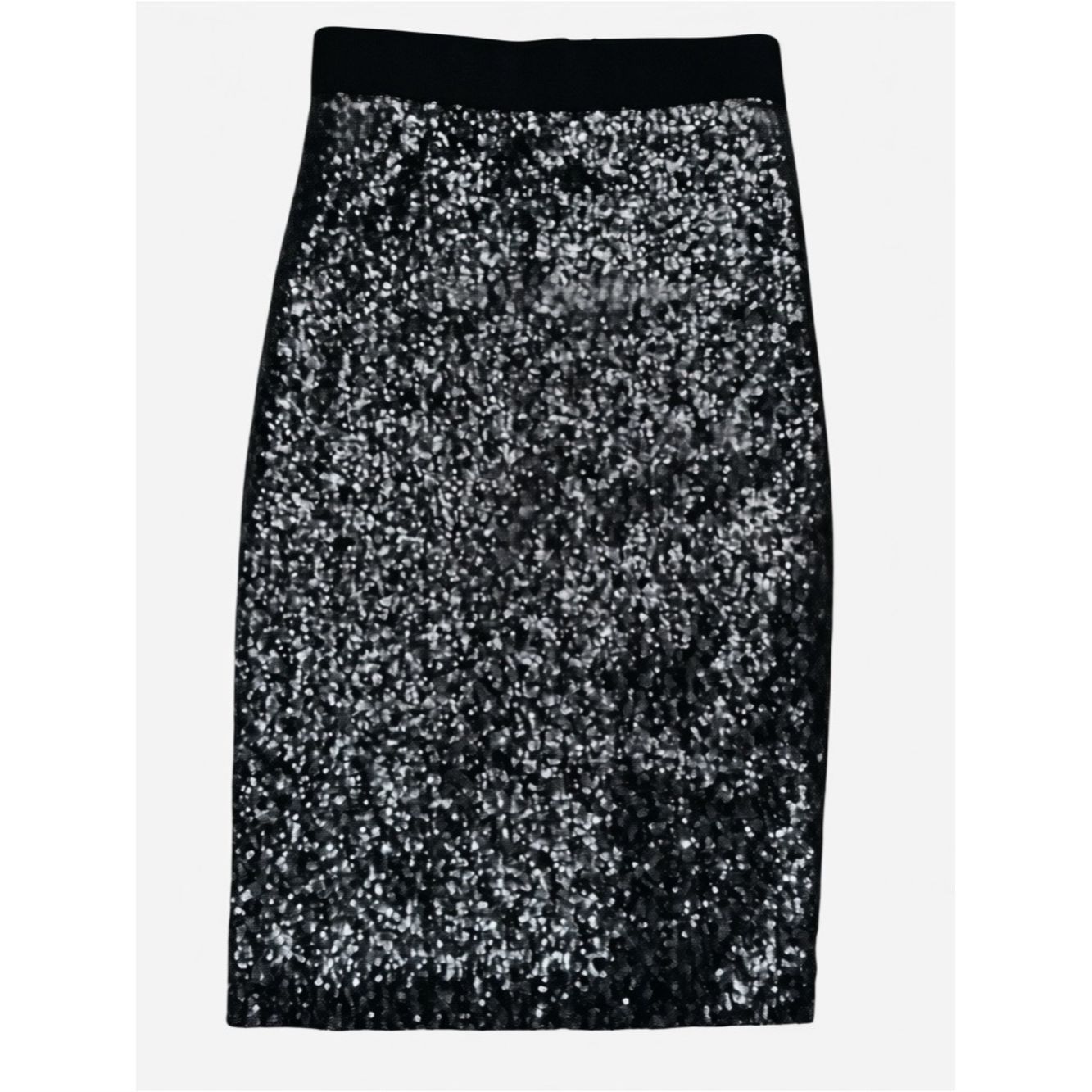MILLY Milly Pencil Sequins Stretch Midi Skirt Size 2 Size 26" / US 2 / IT 38 - 2 Thumbnail