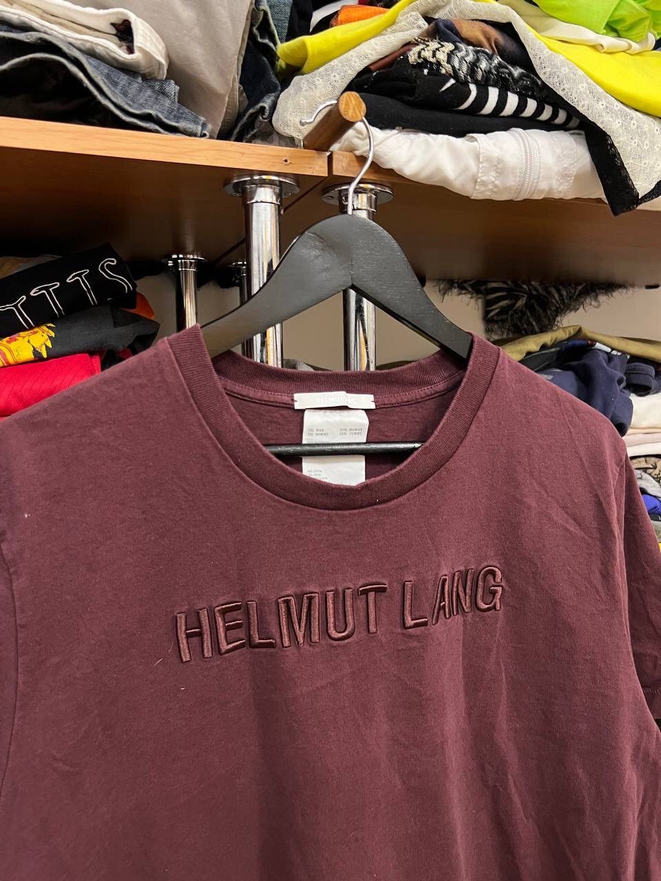 Helmut Lang Helmut Lang Embroidered Logo One Size T-Shirt Big Logo Size US XXL / EU 58 / 5 - 4 Thumbnail
