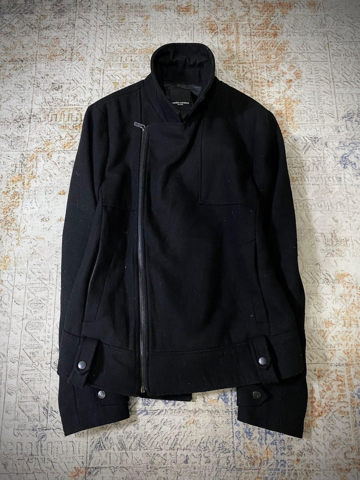 Codes Combine 2000s Codes Combine For Men Asymmetric Wool Jacket Size US M / EU 48-50 / 2 - 1 Thumbnail
