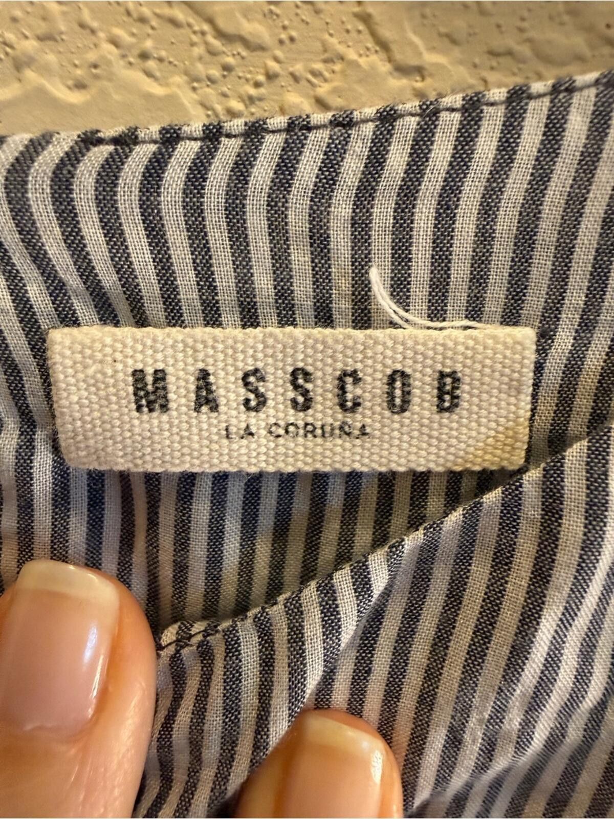 Other Masscob Women’s Beachy Striped Ruffle Yoke Cotton Top sz S Size S / US 4 / IT 40 - 7 Thumbnail