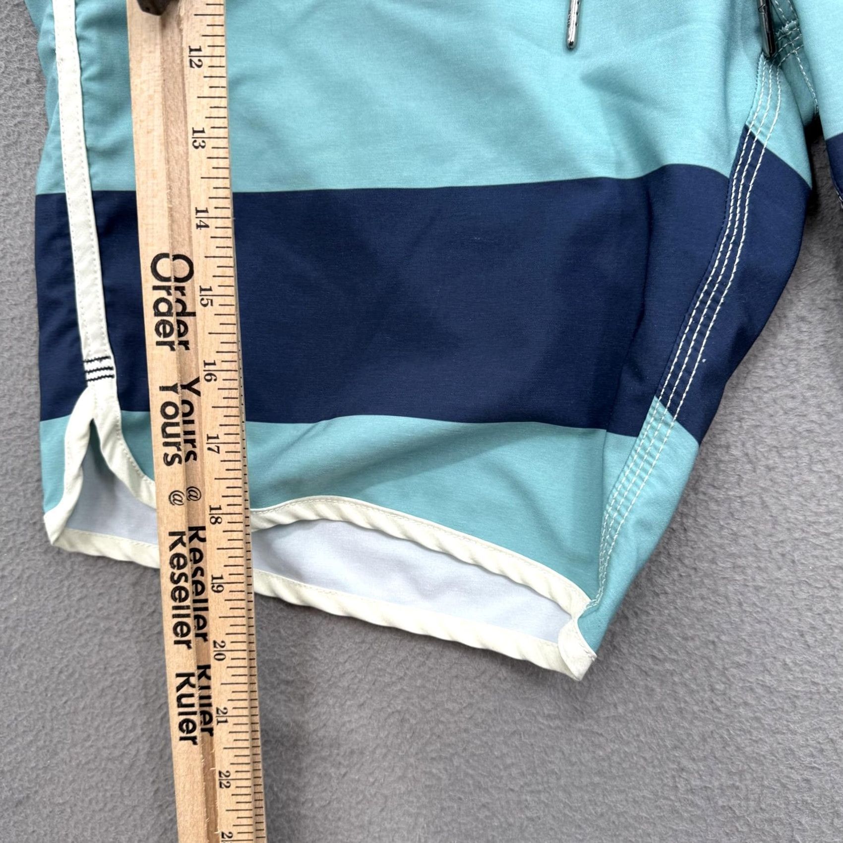 Vintage Jetty Mens 32 Blue Stripe Board Shorts Quick Dry Stretch Beach Surf Trunks Swimsuit Bottoms Size US 32 / EU 48 - 5 Thumbnail