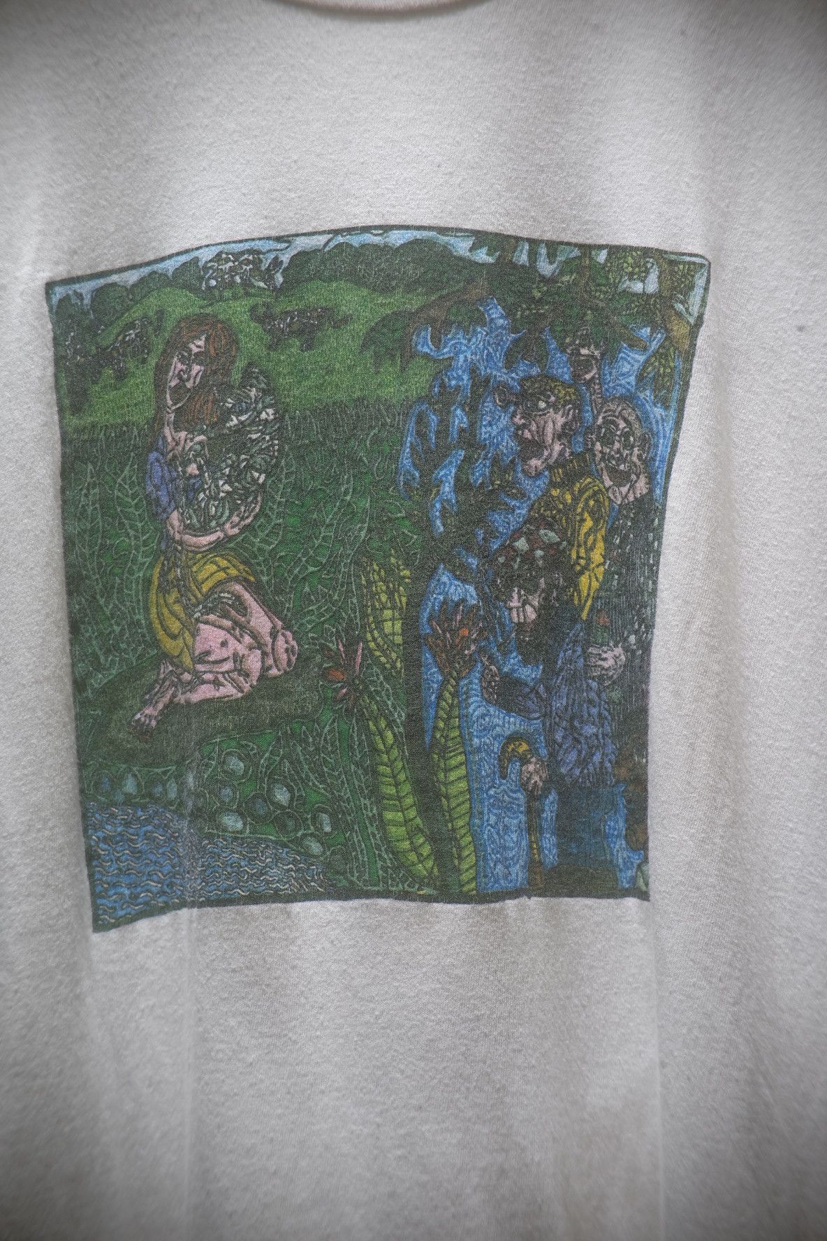 Vintage Robert Combas Brave Margot 1992 T-Shirt Size US M / EU 48-50 / 2 - 3 Thumbnail