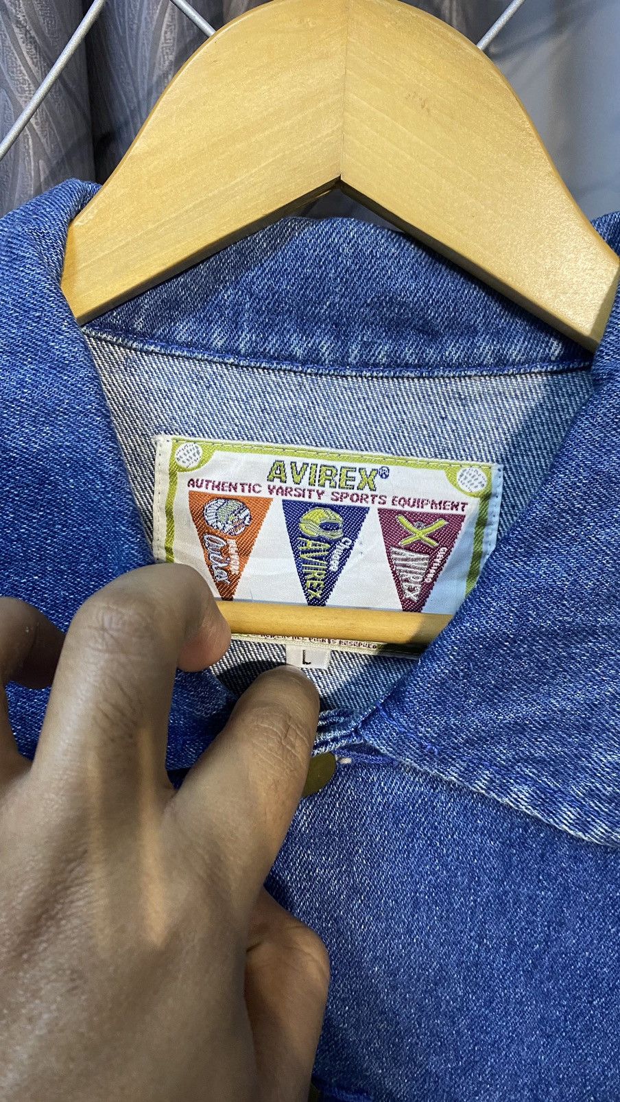Avirex × Vintage VINTAGE 90'S Y506 DENIM JACKET OUTERWEAR Size US L / EU 52-54 / 3 - 6 Thumbnail