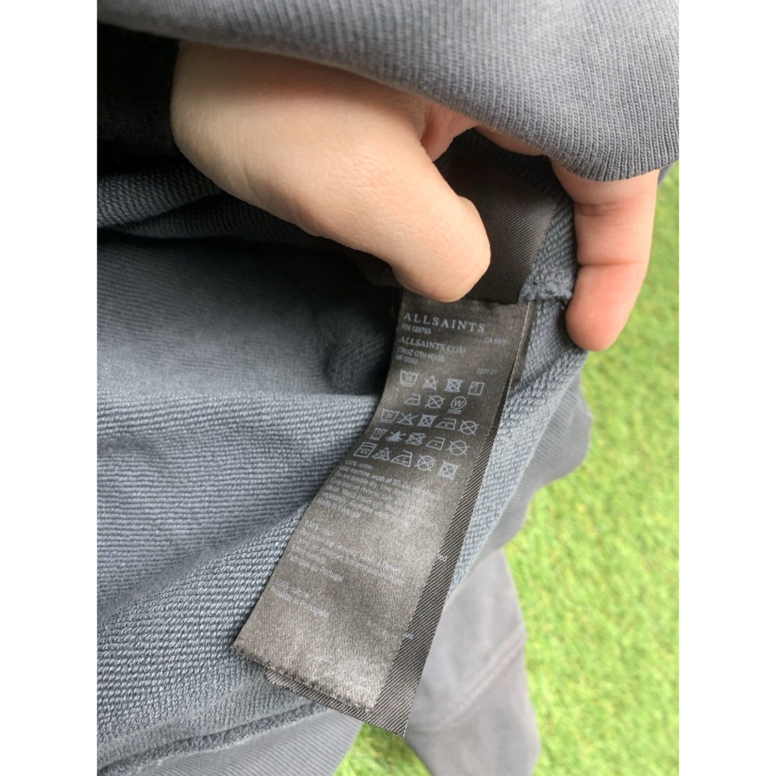 Allsaints ALLSAINTS Hoodie Mens Small Gray Tie Dye Pullover Sweatshirt Heavyweight City Classic Size US S / EU 44-46 / 1 - 7 Thumbnail