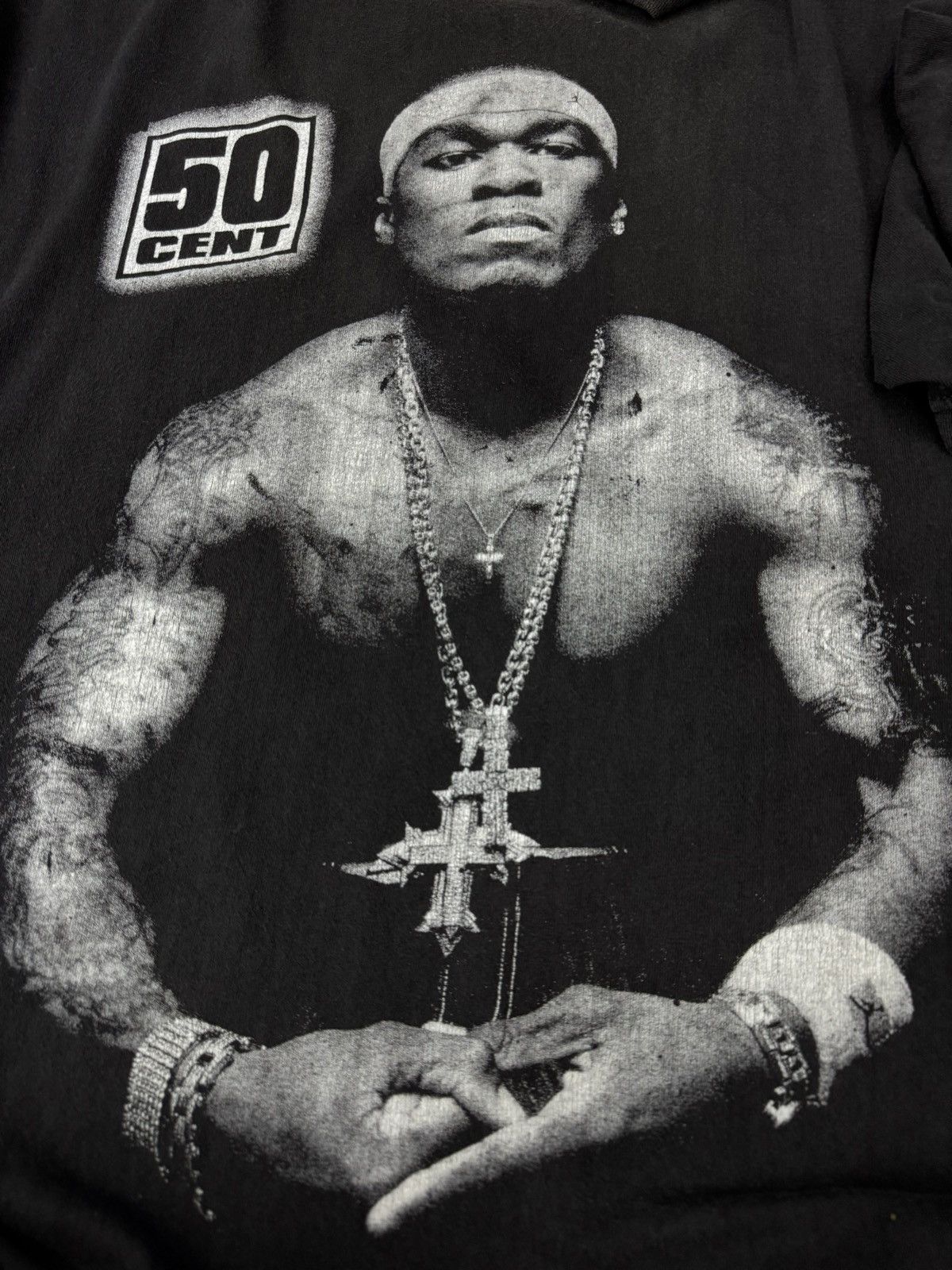 50 Cent Vintage 50 Cent Raptees Photo Tee Size US XL / EU 56 / 4 - 8 Thumbnail