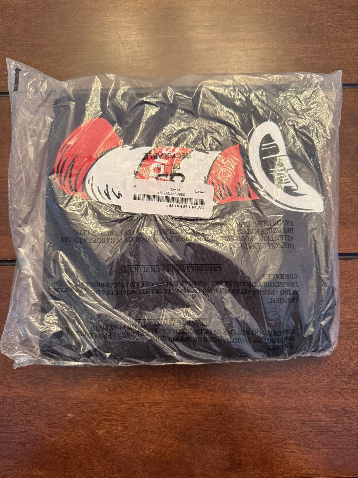 Supreme Supreme Cat in The Hat Tee Black Size: Medium Brand New Size US M / EU 48-50 / 2 - 1 Thumbnail