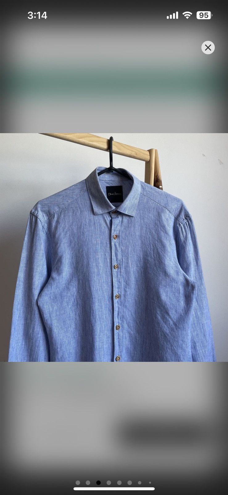 Oliver Sweeney Oliver Sweeney Linen/Cotton Pinstripe Shirt Size S Size US S / EU 44-46 / 1 - 3 Thumbnail