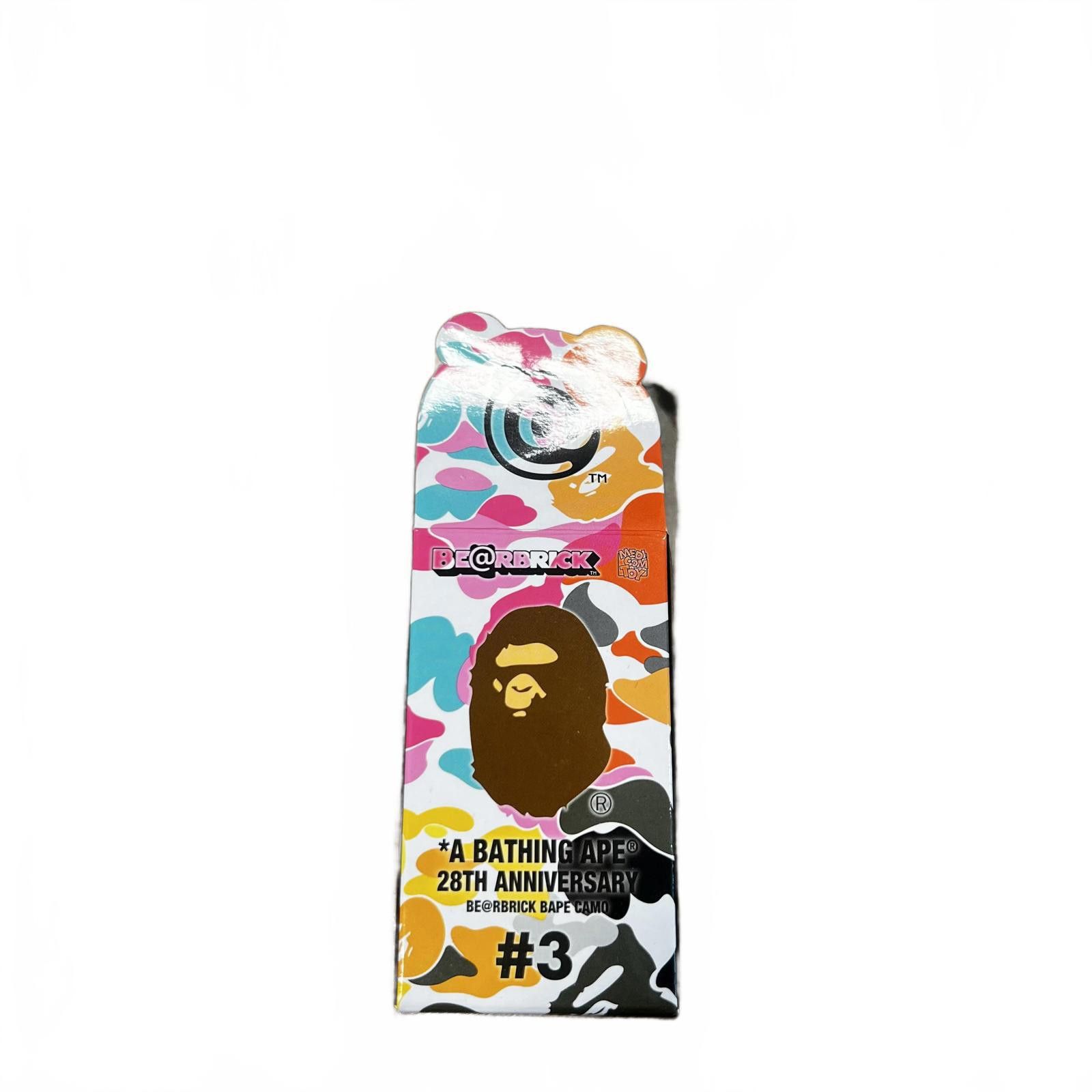 Bape Bearbrick x BAPE 28th Anniversary Camo #3 Red Yellow Blue Size ONE SIZE - 4 Thumbnail