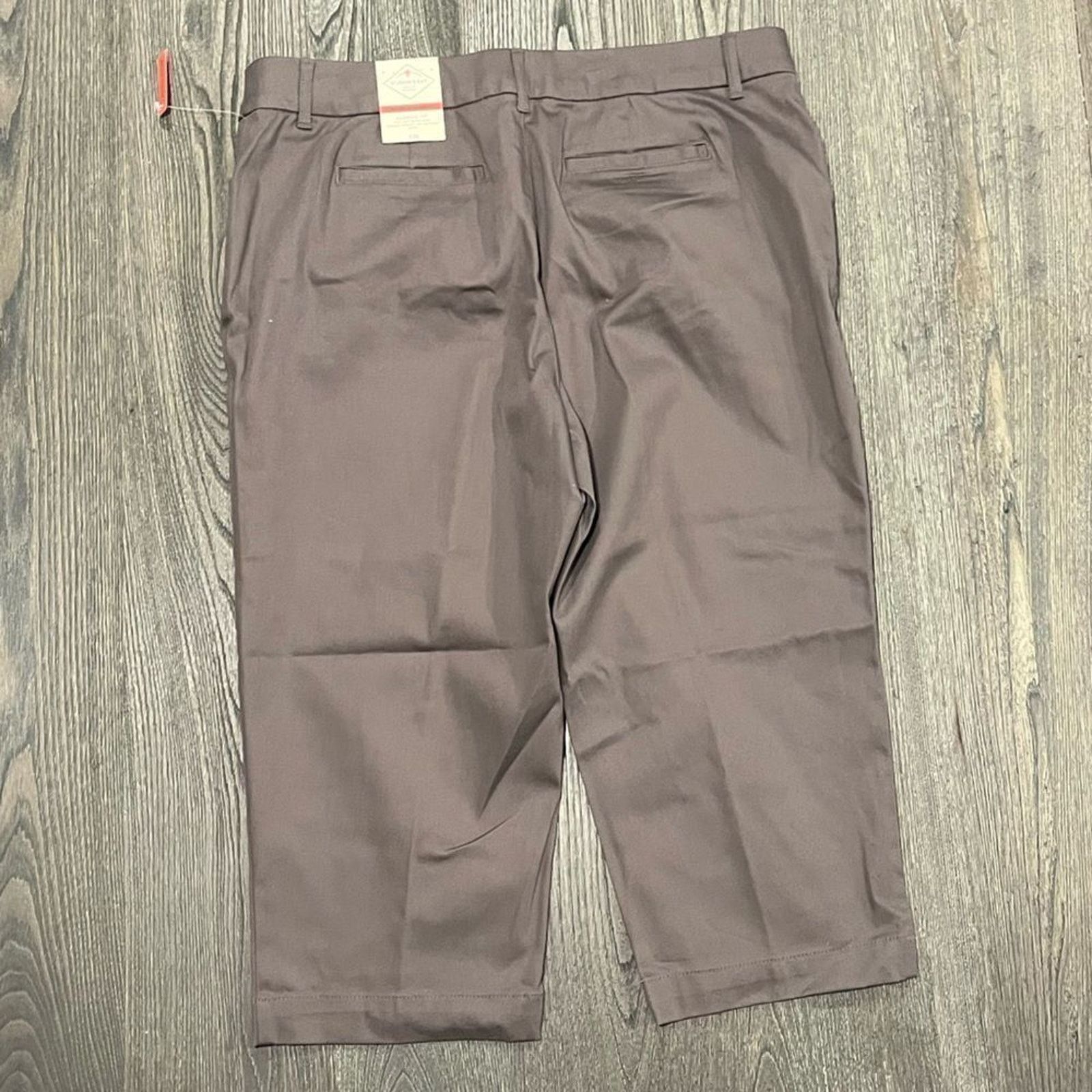 Vintage NWT St. John's Bay Capri Pants Wide Leg Flat Front Size 14 Size 36" / US 14 / IT 50 - 5 Thumbnail