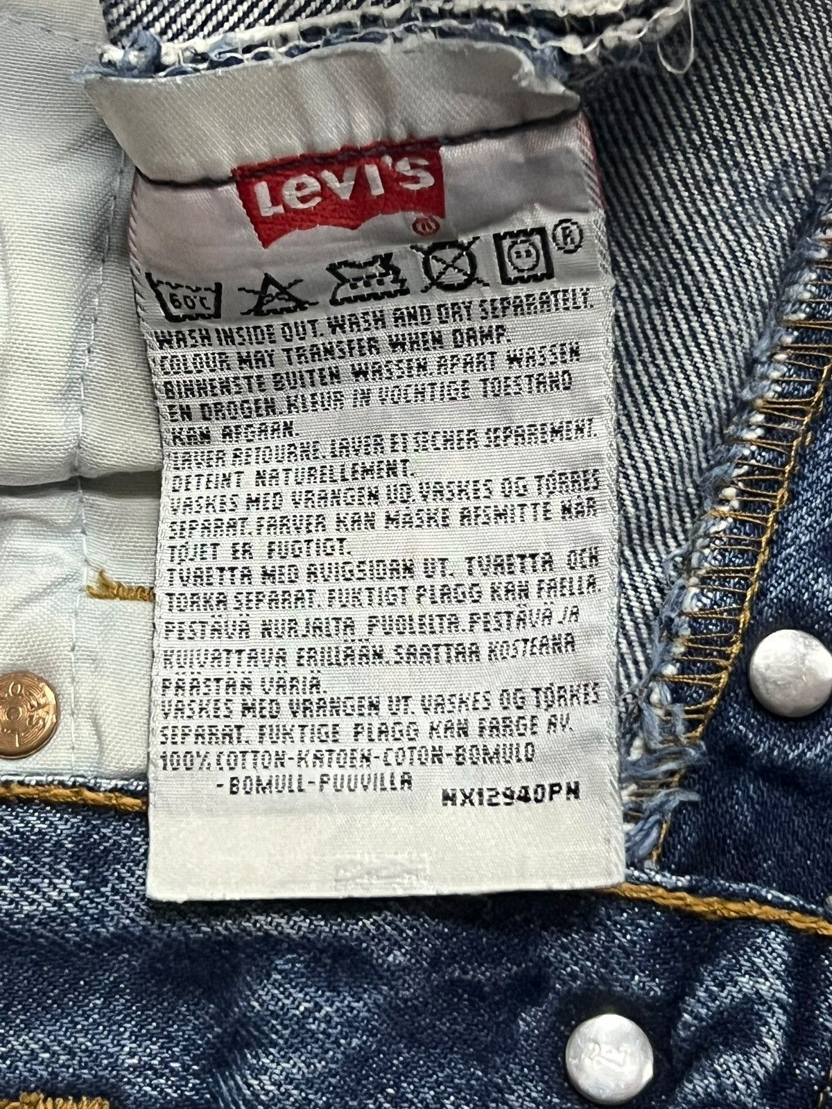 Levi's Vintage 90s Levi’s 501 - Faded, Ripped & Distressed Denim Size US 30 / EU 46 - 10 Thumbnail