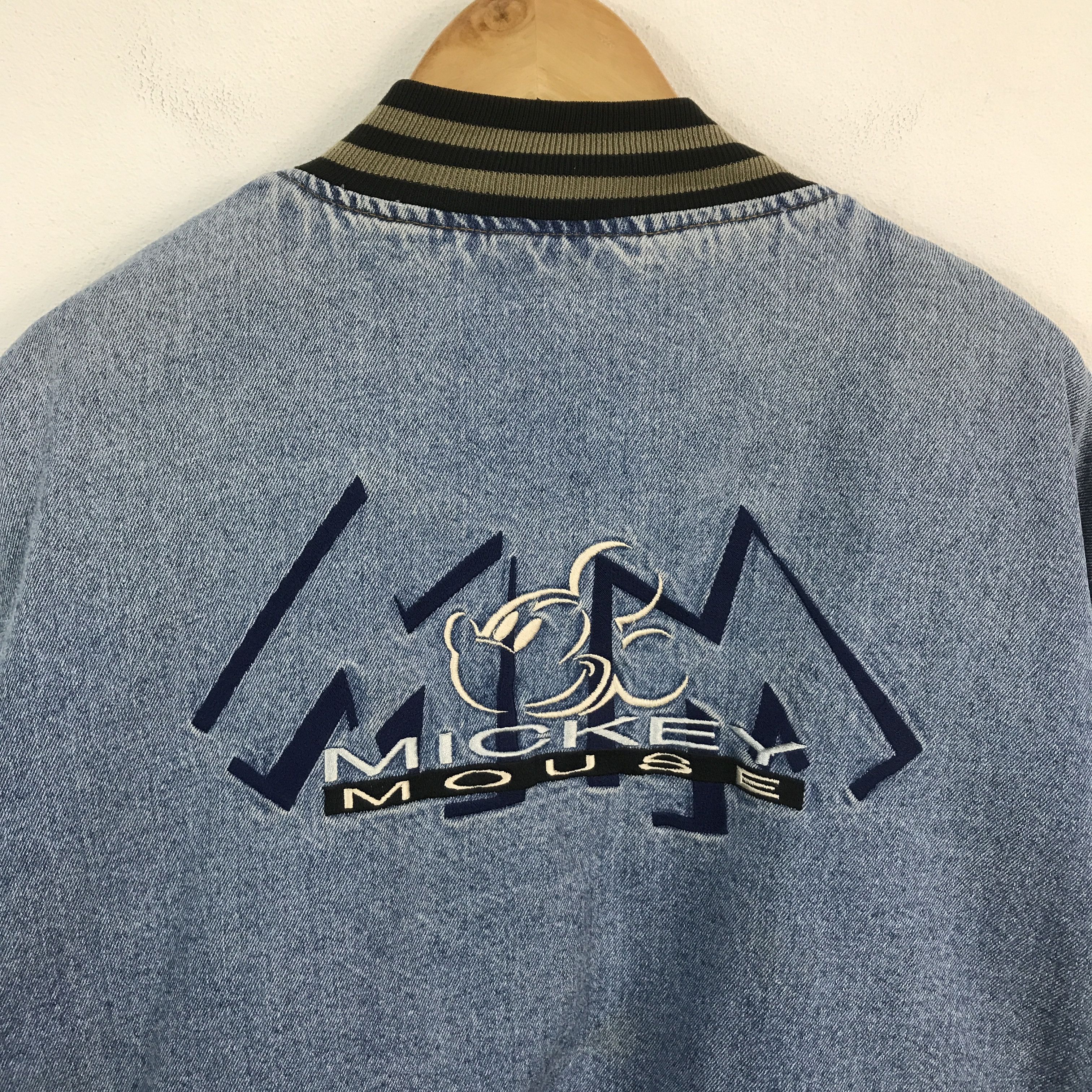 Japanese Brand × Mickey Mouse Mickey Mouse Varsity cotton jacket snap button Size US L / EU 52-54 / 3 - 4 Thumbnail