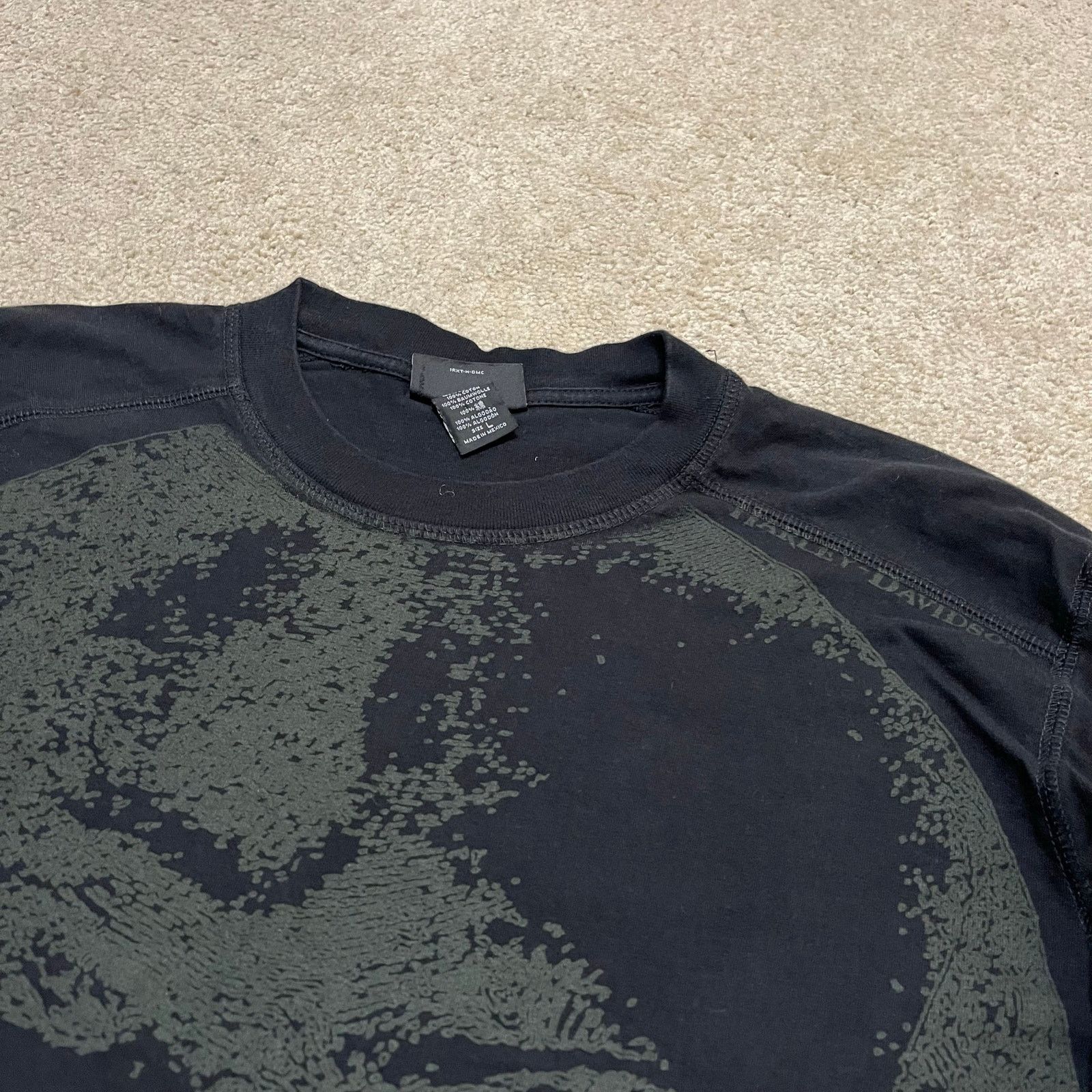 Harley Davidson Harley Davidson Skull AOP Long Sleeve Biker Black Shirt L Size US L / EU 52-54 / 3 - 3 Thumbnail