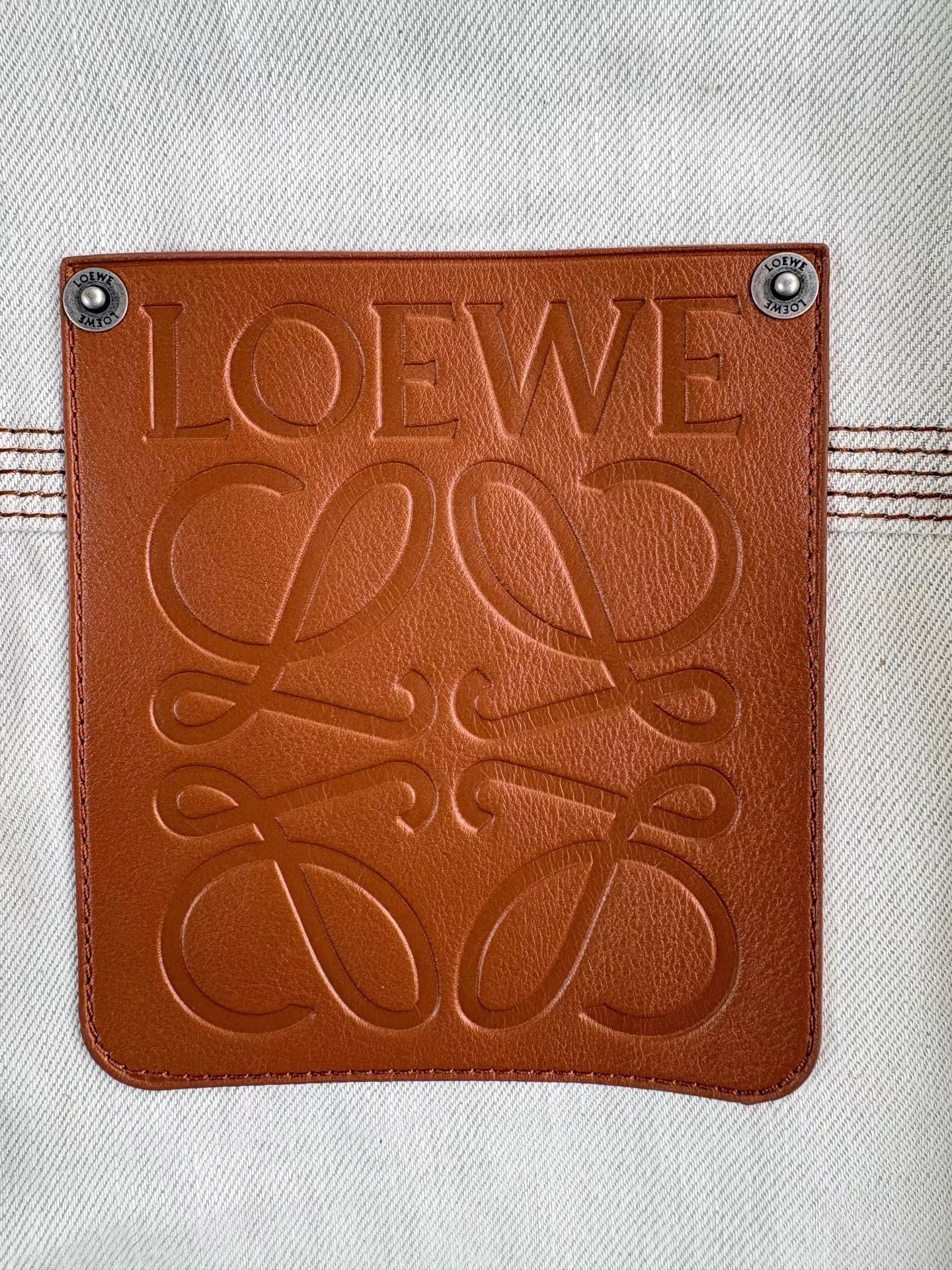 Loewe LOEWE Leather Tag Linen-Blend Coat K1 Size XS / US 0-2 / IT 36-38 - 3 Thumbnail