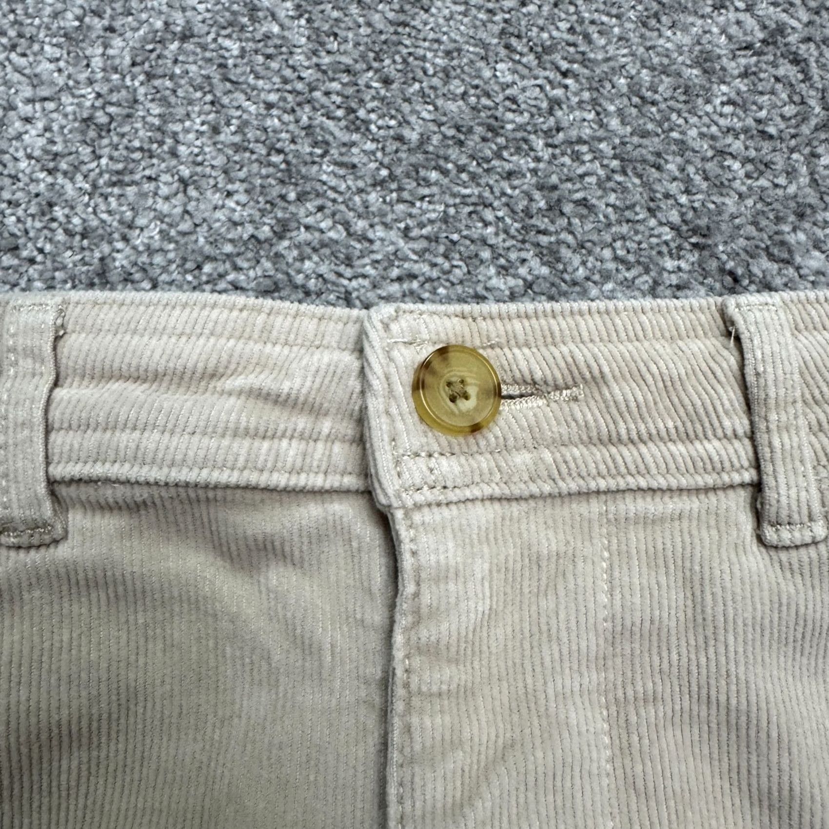 Everlane Everlane High Rise Wide Leg Corduroy Pants Womens 4 Beige Cotton Stretch Casual Chino Front Flat 28in Inseam Label: Everlane Mens? Size 27" / US 4 / IT 40 - 3 Thumbnail