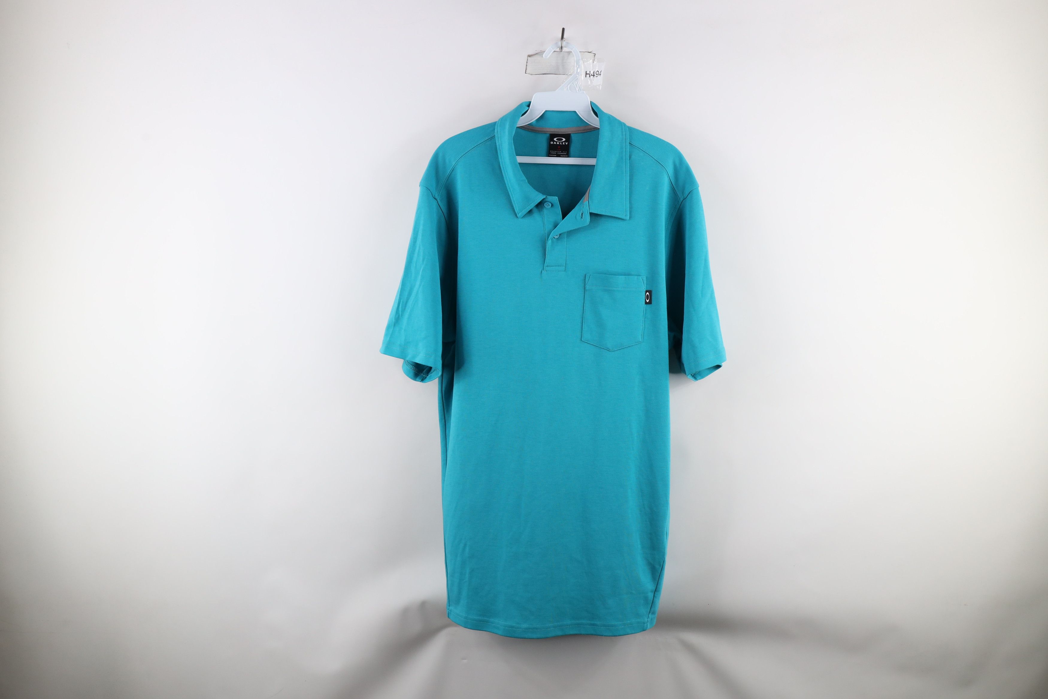 Oakley × Vintage Vintage Oakley O Logo Soft Touch Collared Golf Polo Shirt Size US L / EU 52-54 / 3 - 1 Thumbnail