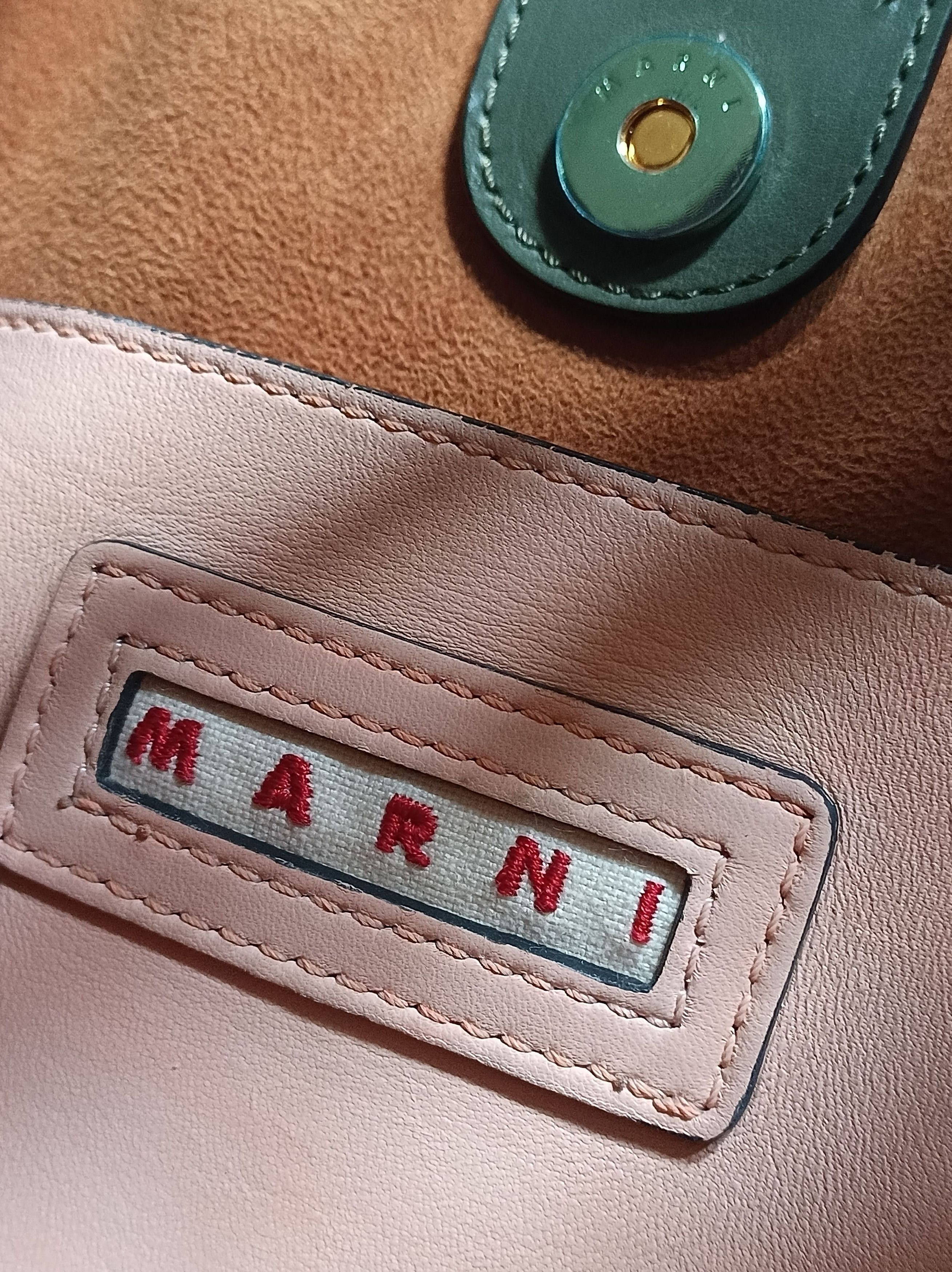 Marni MARNI Nemo Leather Color-block Tote Shoulder Bag Size ONE SIZE - 15 Thumbnail