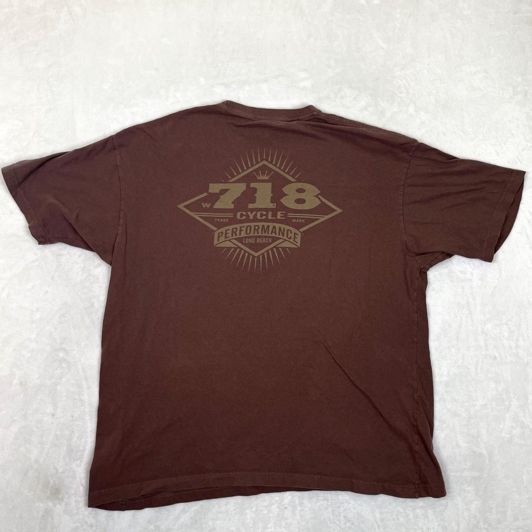 West Coast Choppers West Coast Choppers 718 T-Shirt Mens XL Brown Graphic Print Short Sleeve Crew Neck Jersey Cotton Size US XL / EU 56 / 4 - 2 Thumbnail