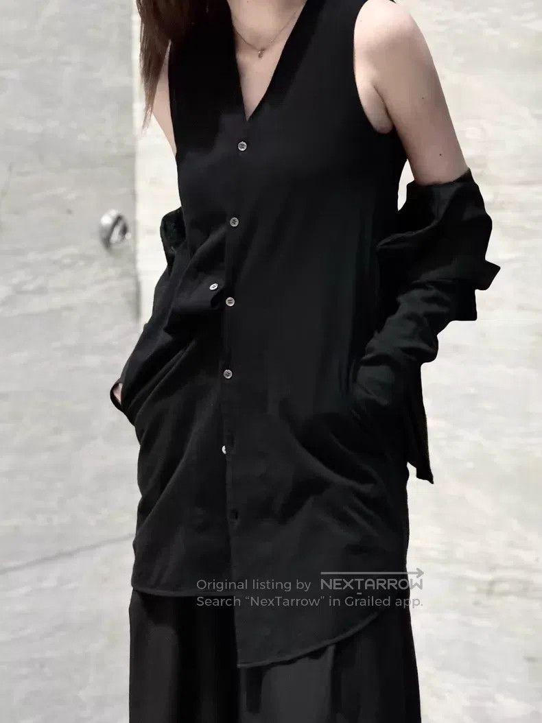 Yohji Yamamoto Yohji Yamamoto Double Paneled Wool Long Shirt Size US S / EU 44-46 / 1 - 7 Thumbnail