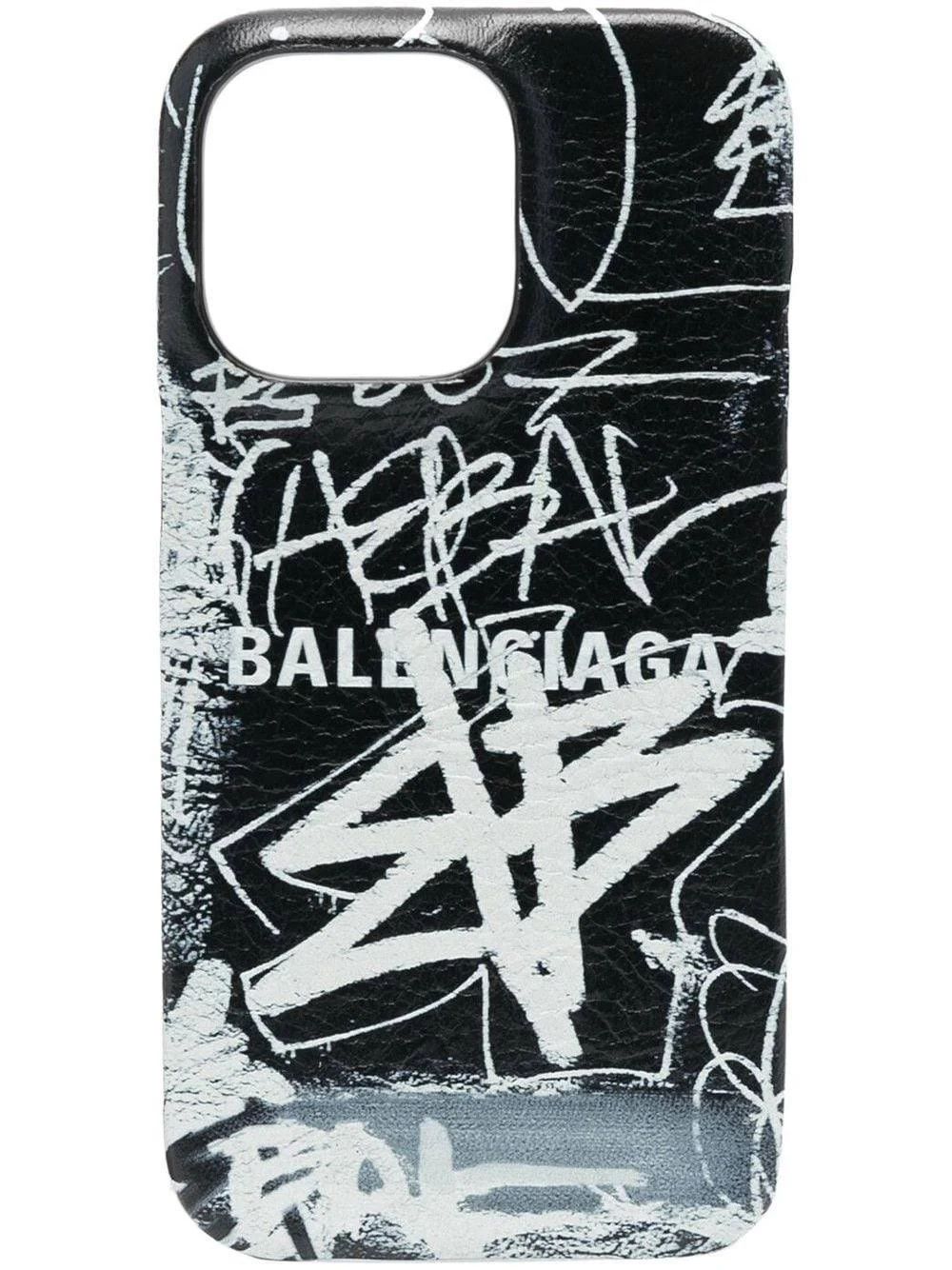 Balenciaga o1s1wg110824 Size: OS / Logo Print Iphone 13 Pro Phone 