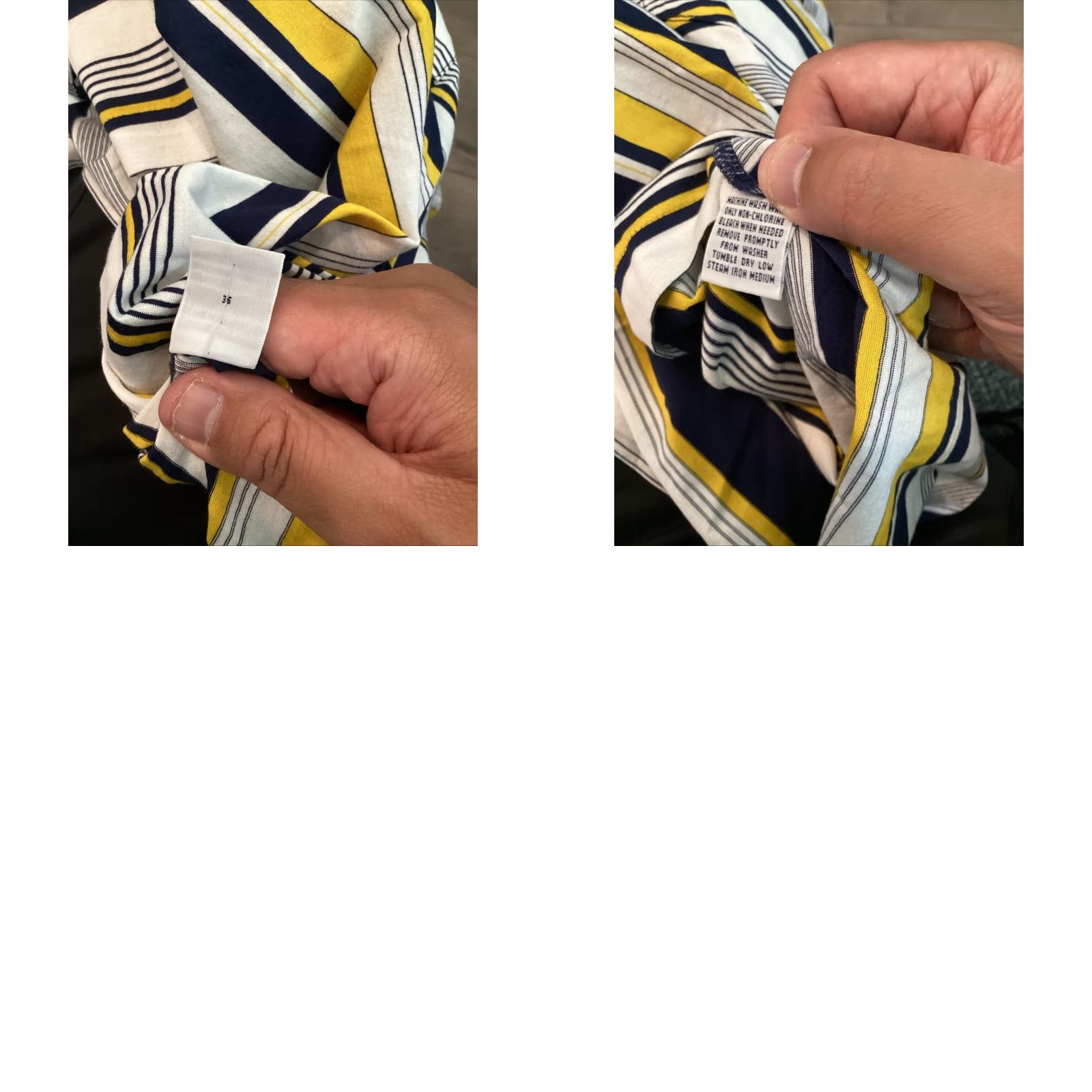 Polo Ralph Lauren VTG Polo Ralph Lauren Polo Shirt Men’s 100% Cotton Short Sleeve Navy Yellow Stripe L Blue Striped Polo Mens Regular Fit Vintage Shirts Size US L / EU 52-54 / 3 - 8 Thumbnail