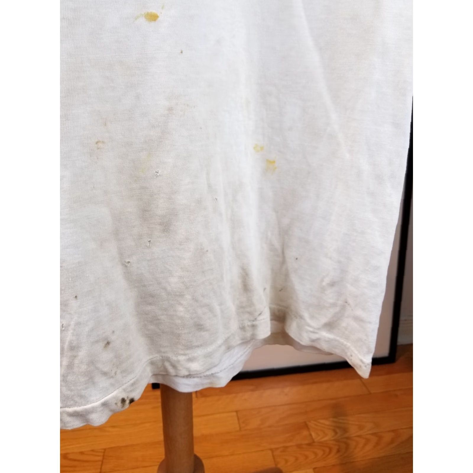Hanes VINTAGE CATTLEMAN'S STEAKE HOUSE HORSE SHIRT HANES FADED T-SHIRT SZ LARGE T-SHIRT Mens White 70's Cowboy Western Shirt Size US L / EU 52-54 / 3 - 3 Thumbnail