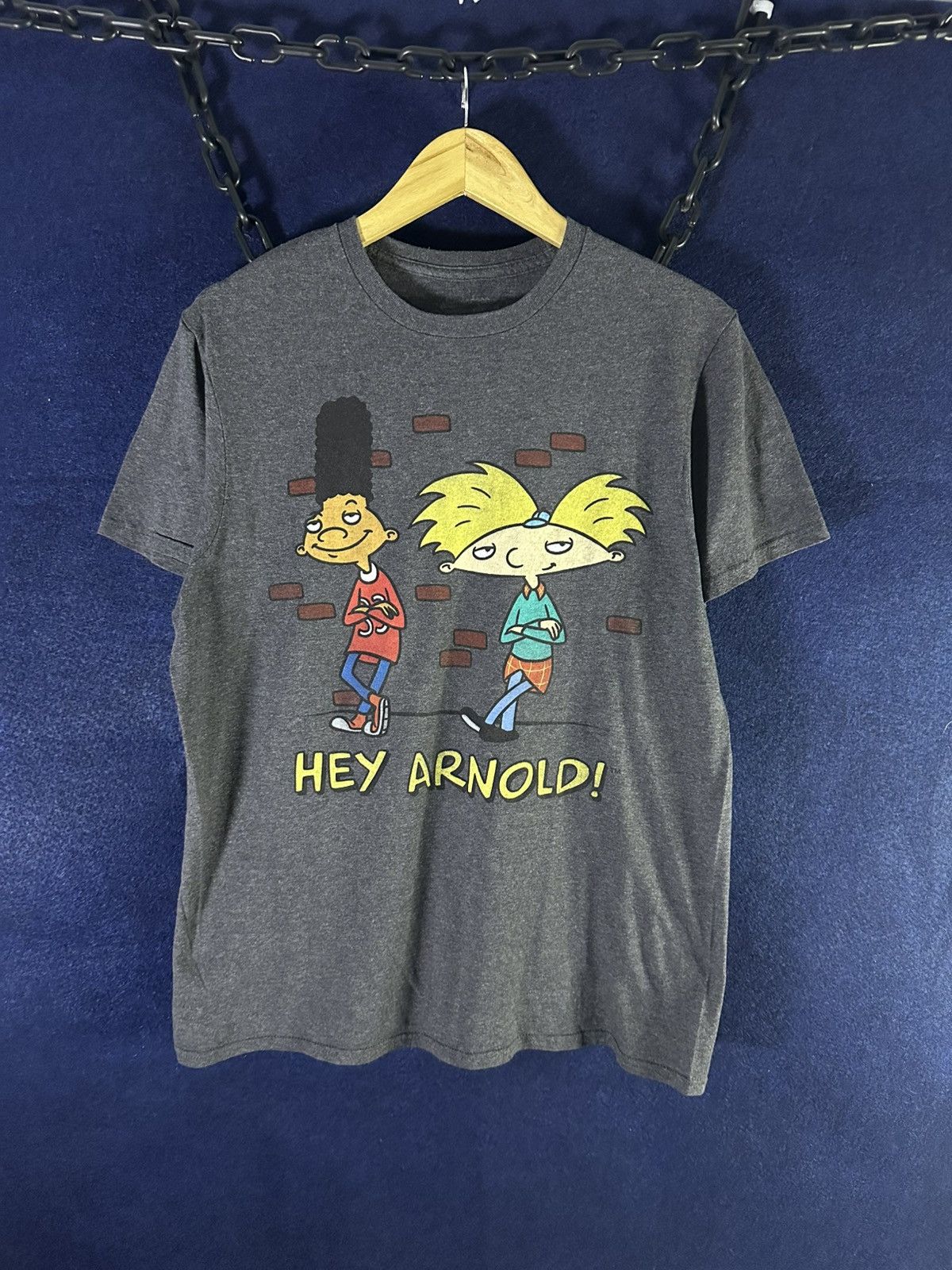 Nickelodeon 90s Nickelodeon Cartoon Hey Arnold Official T-Shirt Size US M / EU 48-50 / 2 - 1 Thumbnail