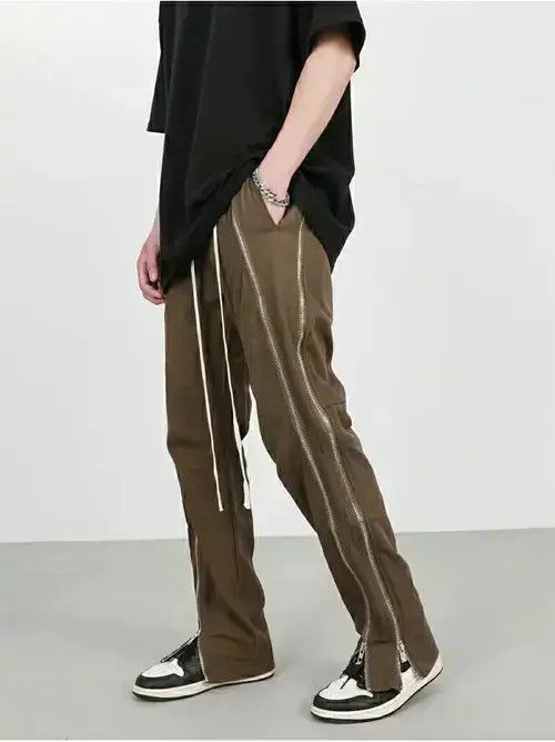 Designer × Vintage punk zipper flared tactical pants Size US 34 / EU 50 - 2 Thumbnail