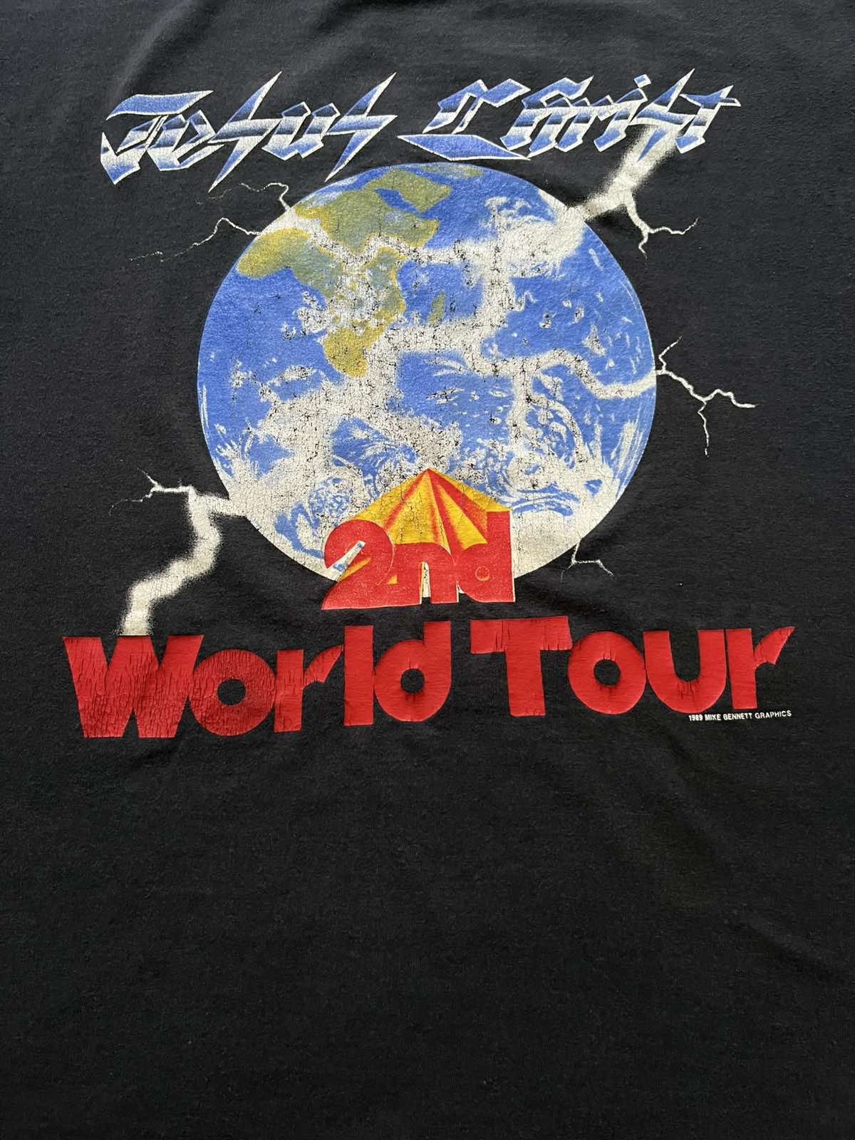Vintage Vintage 80s Jesus Christ 2nd World Tour T Shirt – Â©1989 Size US M / EU 48-50 / 2 - 4 Thumbnail
