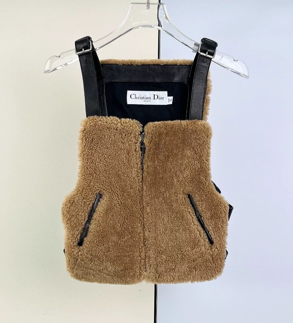 Dior Dior Wool Sheepskin Brown Vest Size M / US 6-8 / IT 42-44 - 1 Thumbnail